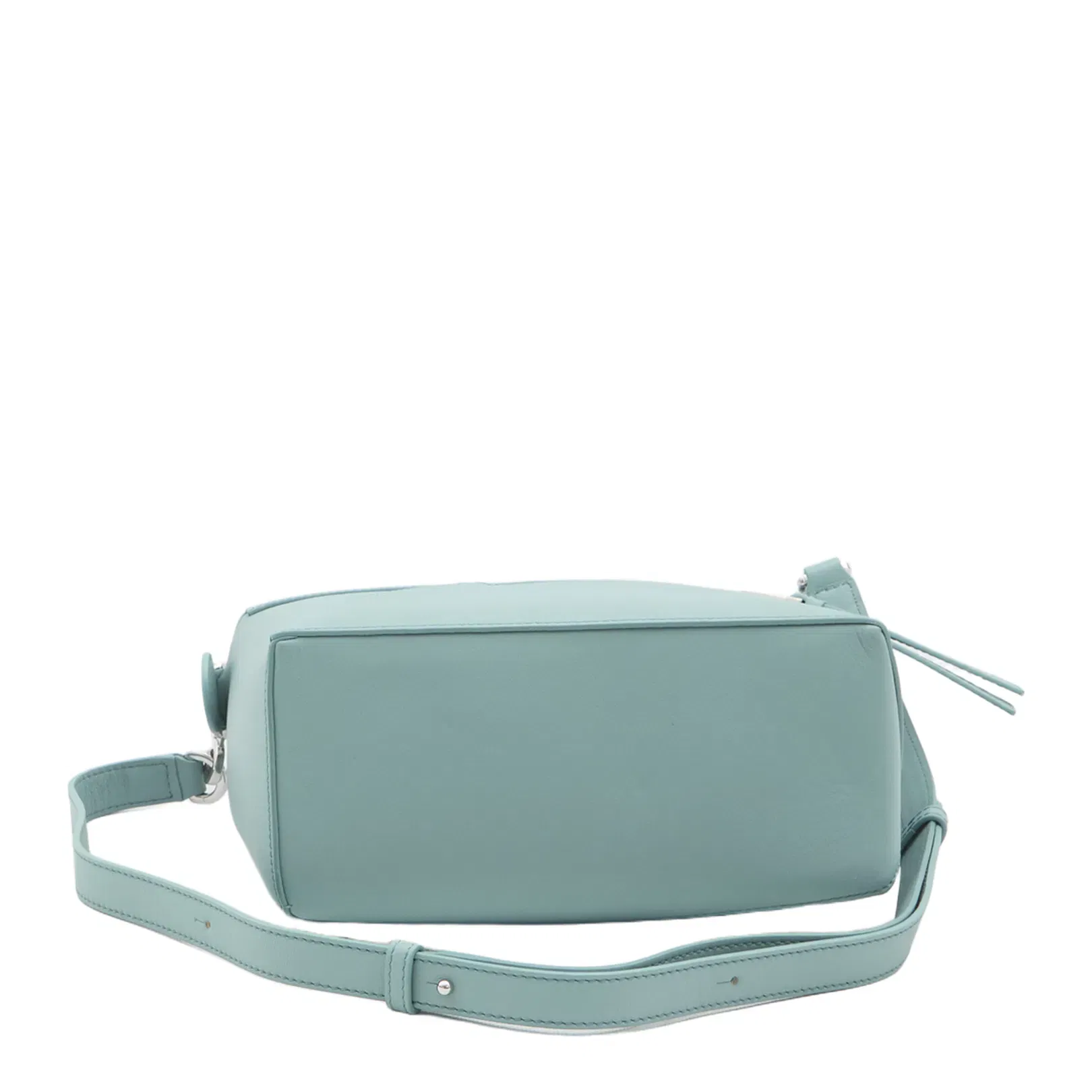 Puzzle Small Leather Shoulder Bags - Light Blue