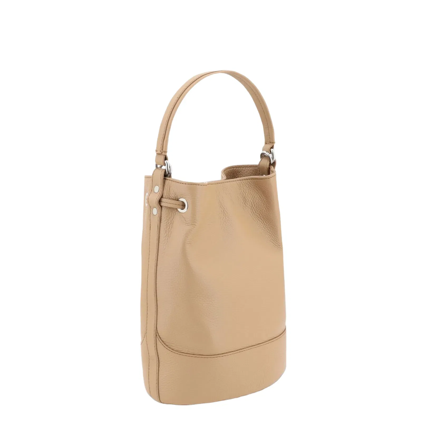 Small Leather Bucket Bag