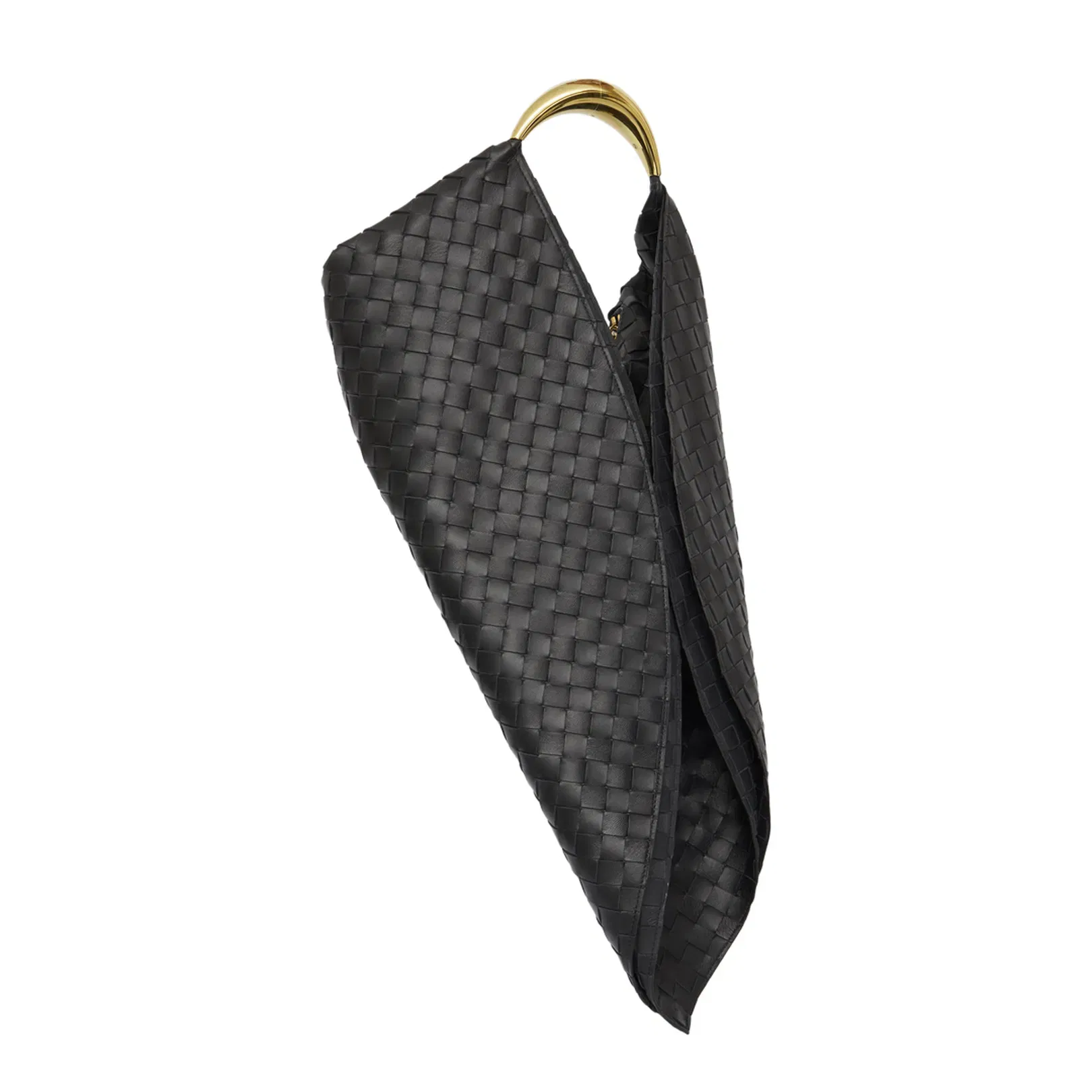 Foulard Leather Top Handle Bag - Black