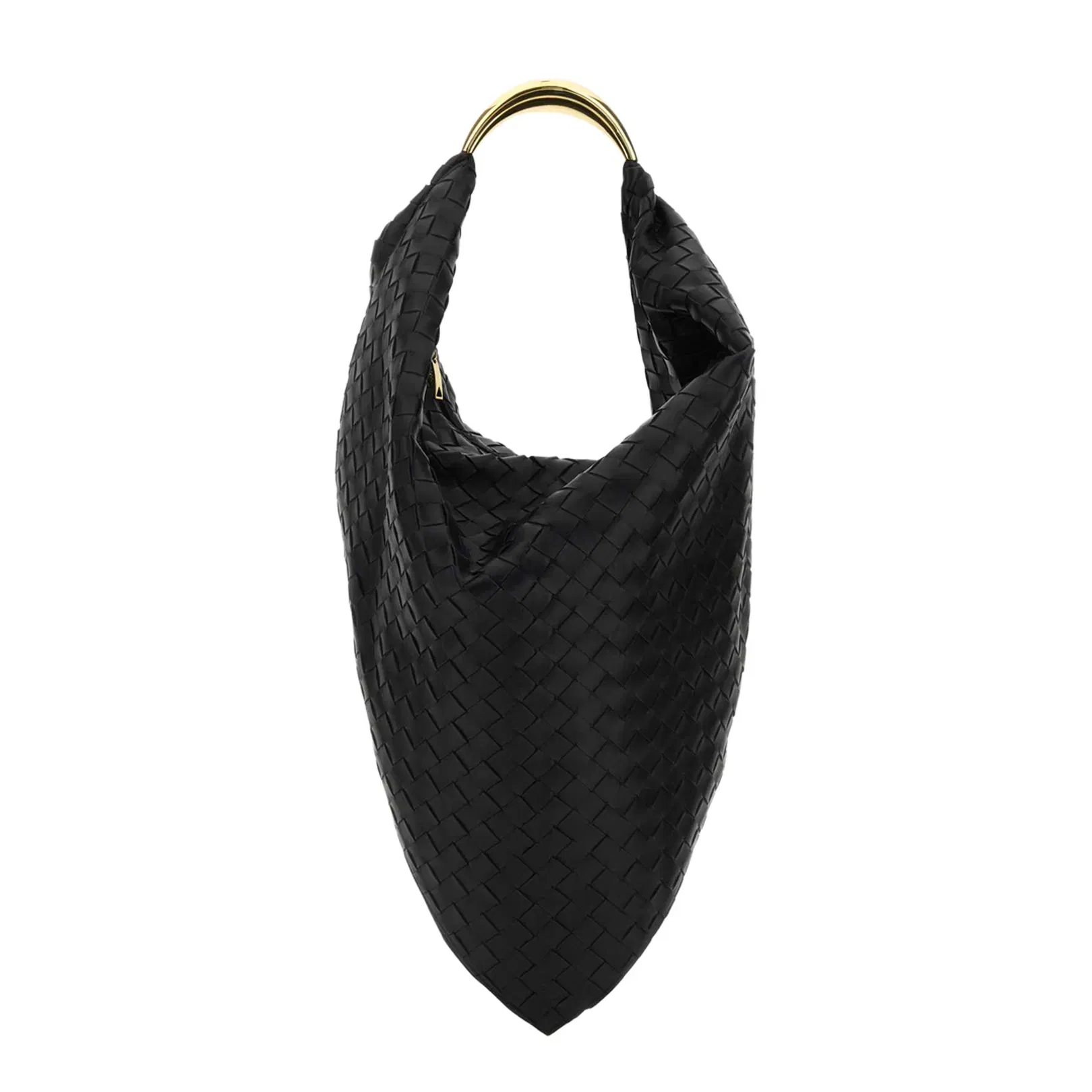 Foulard Leather Top Handle Bag - Black