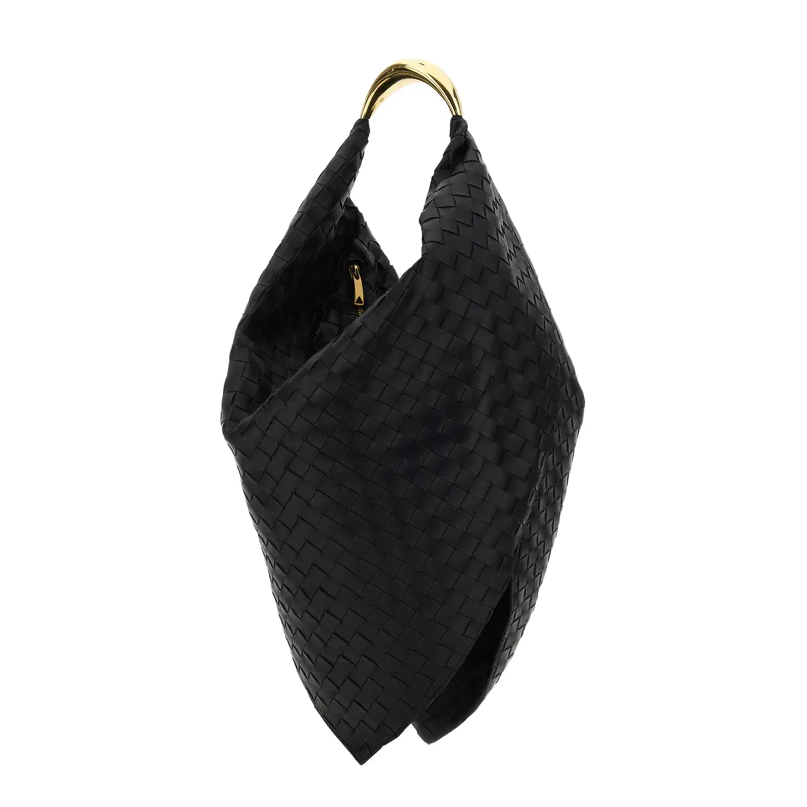 Foulard Leather Top Handle Bag - Black