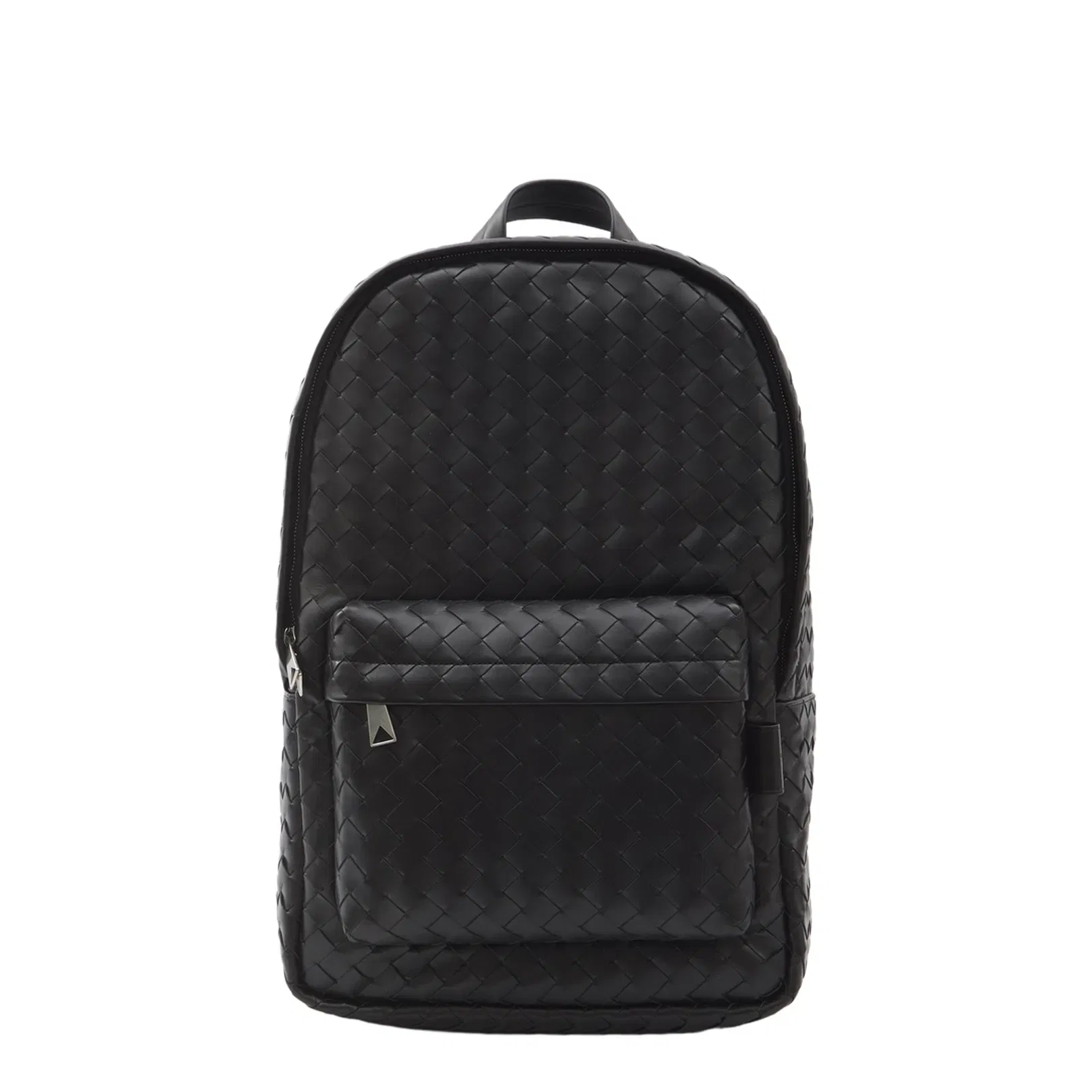 Intrecciato small Leather Backpack - Black