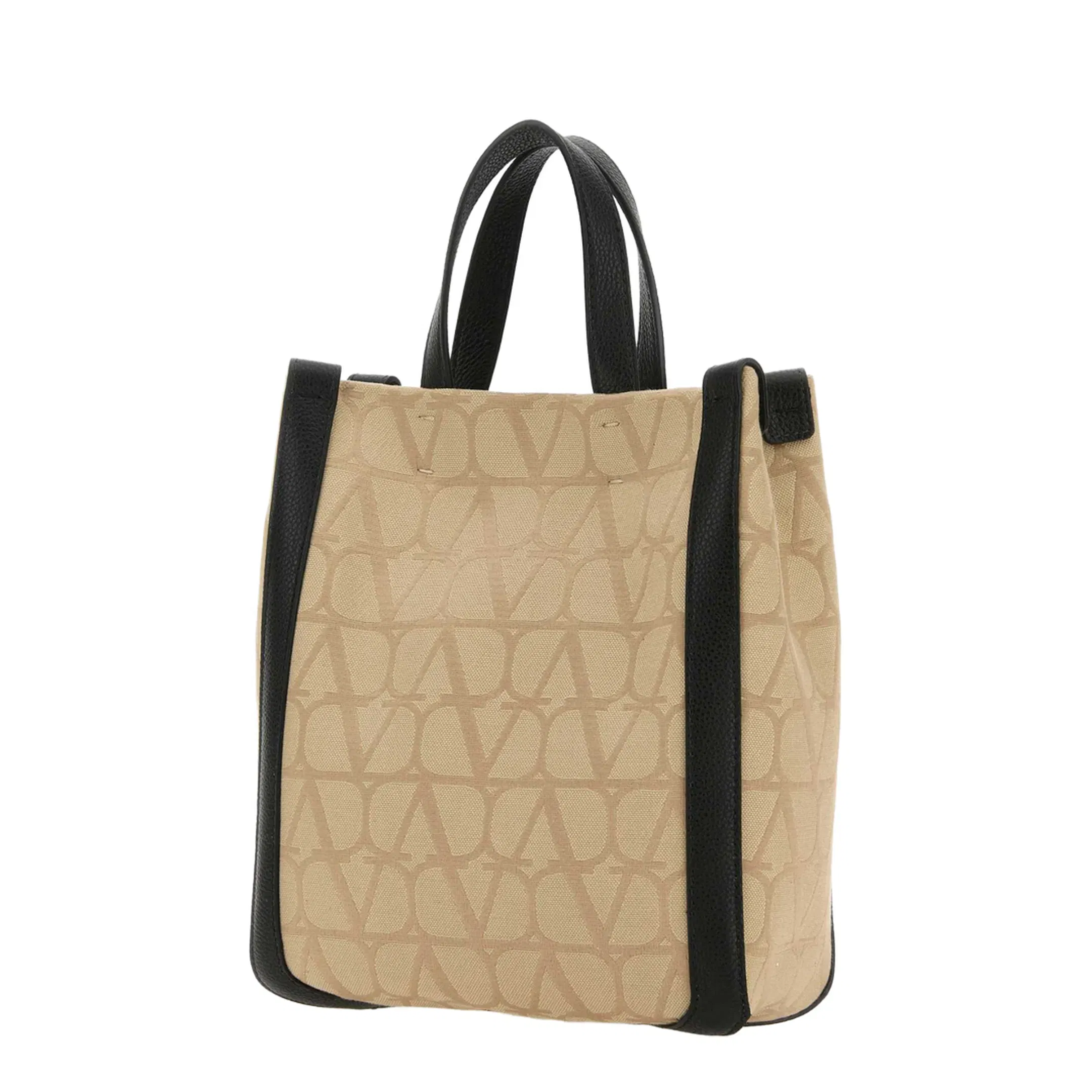 Beige Toile Iconographe Fabric Handbag