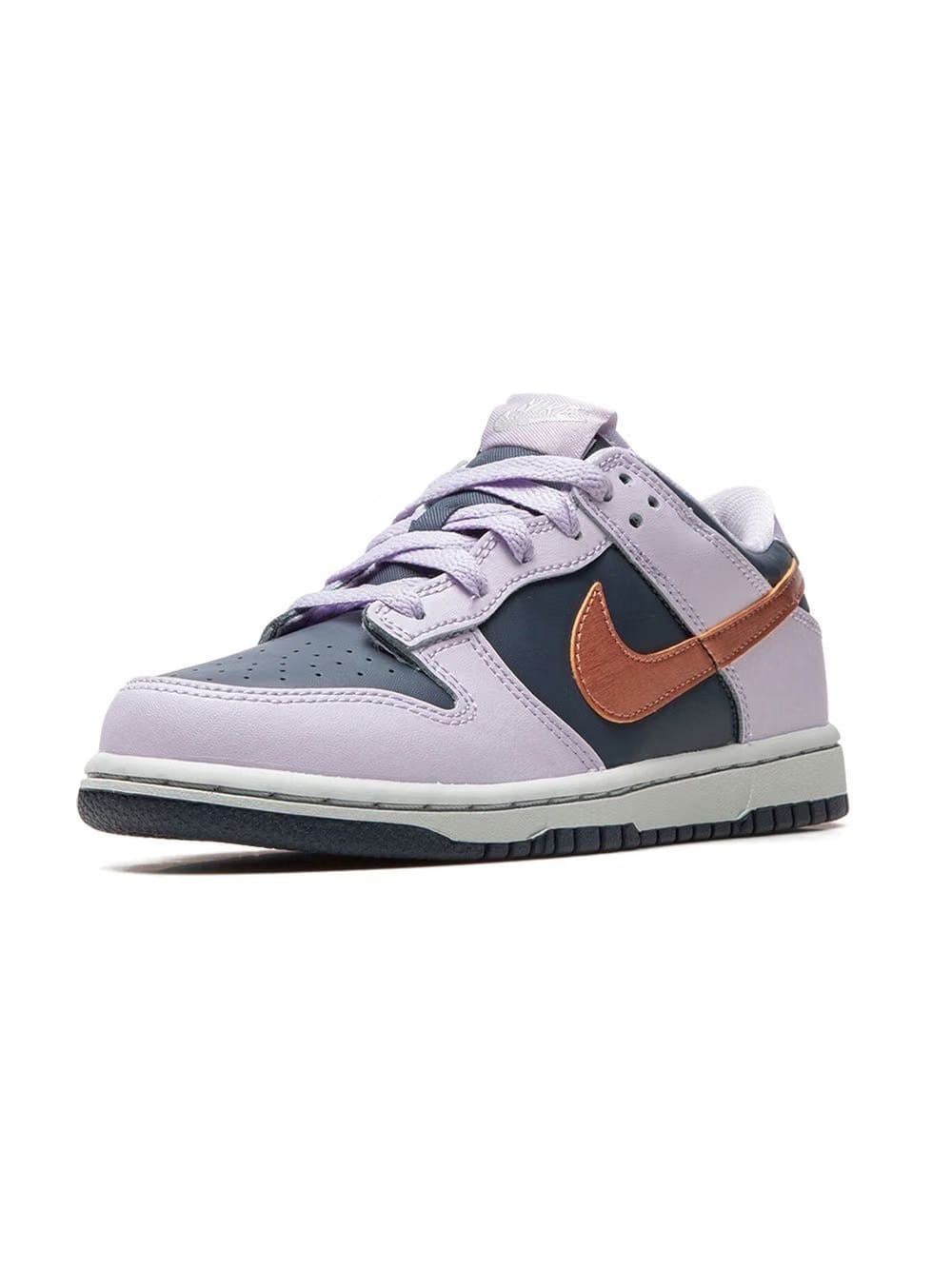 Nike Dunk Low Brown Swoosh Thunder Blue