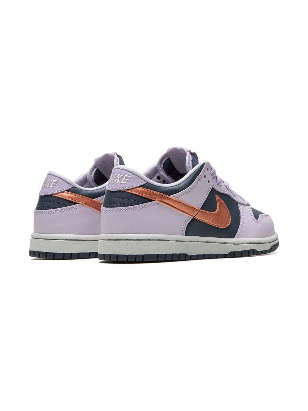 Nike Dunk Low Brown Swoosh Thunder Blue