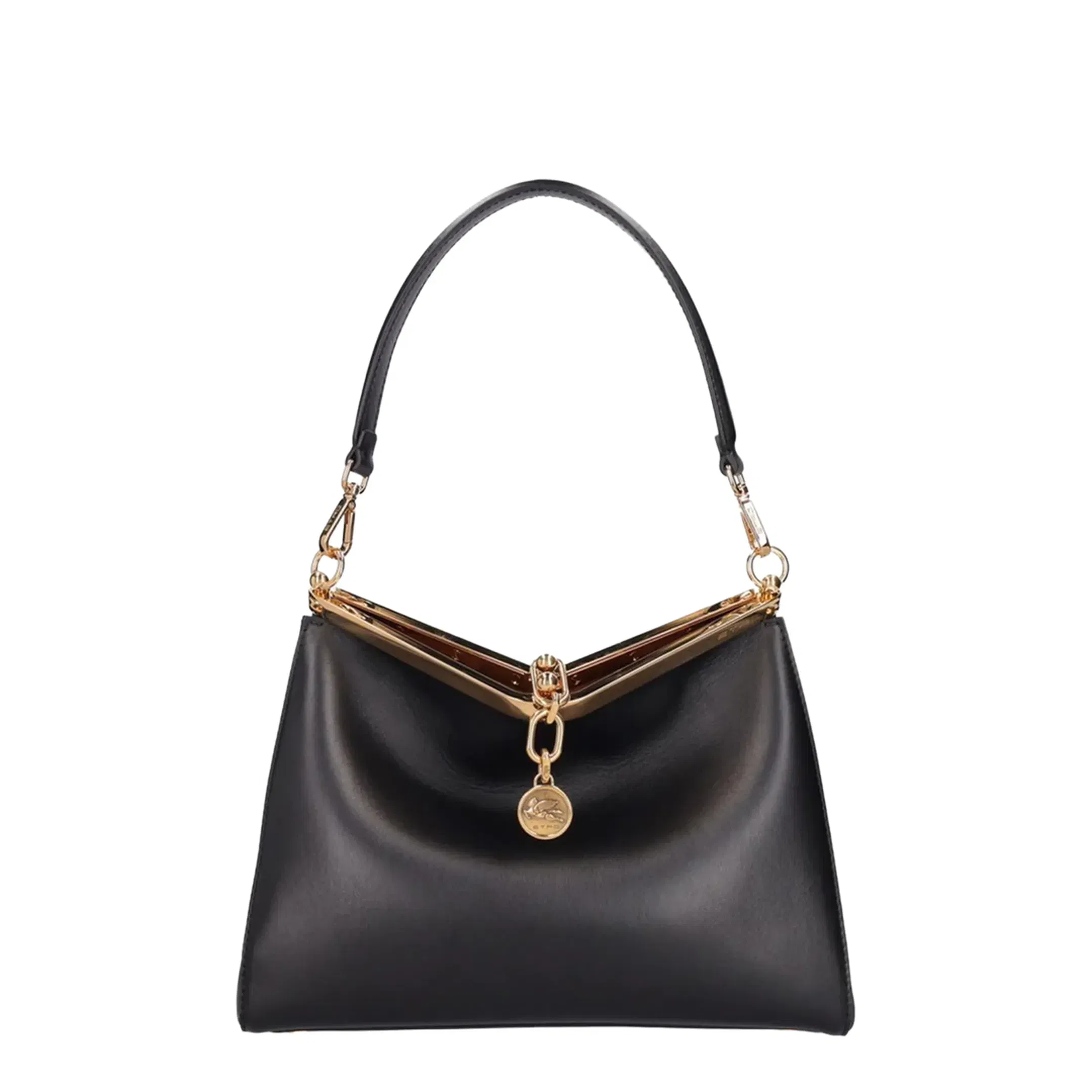 Vela M Leather Shoulder Bag