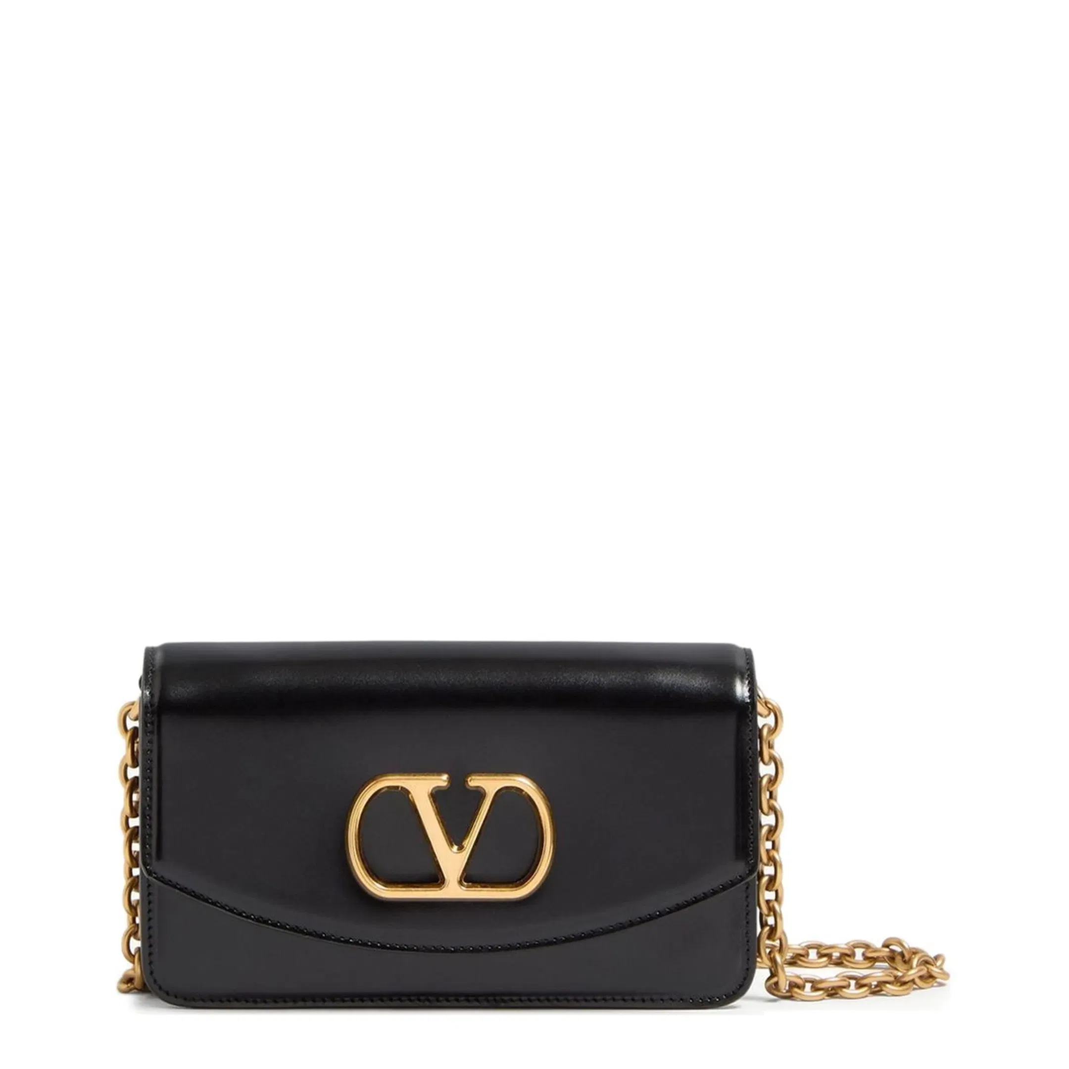 Black Leather Clutch