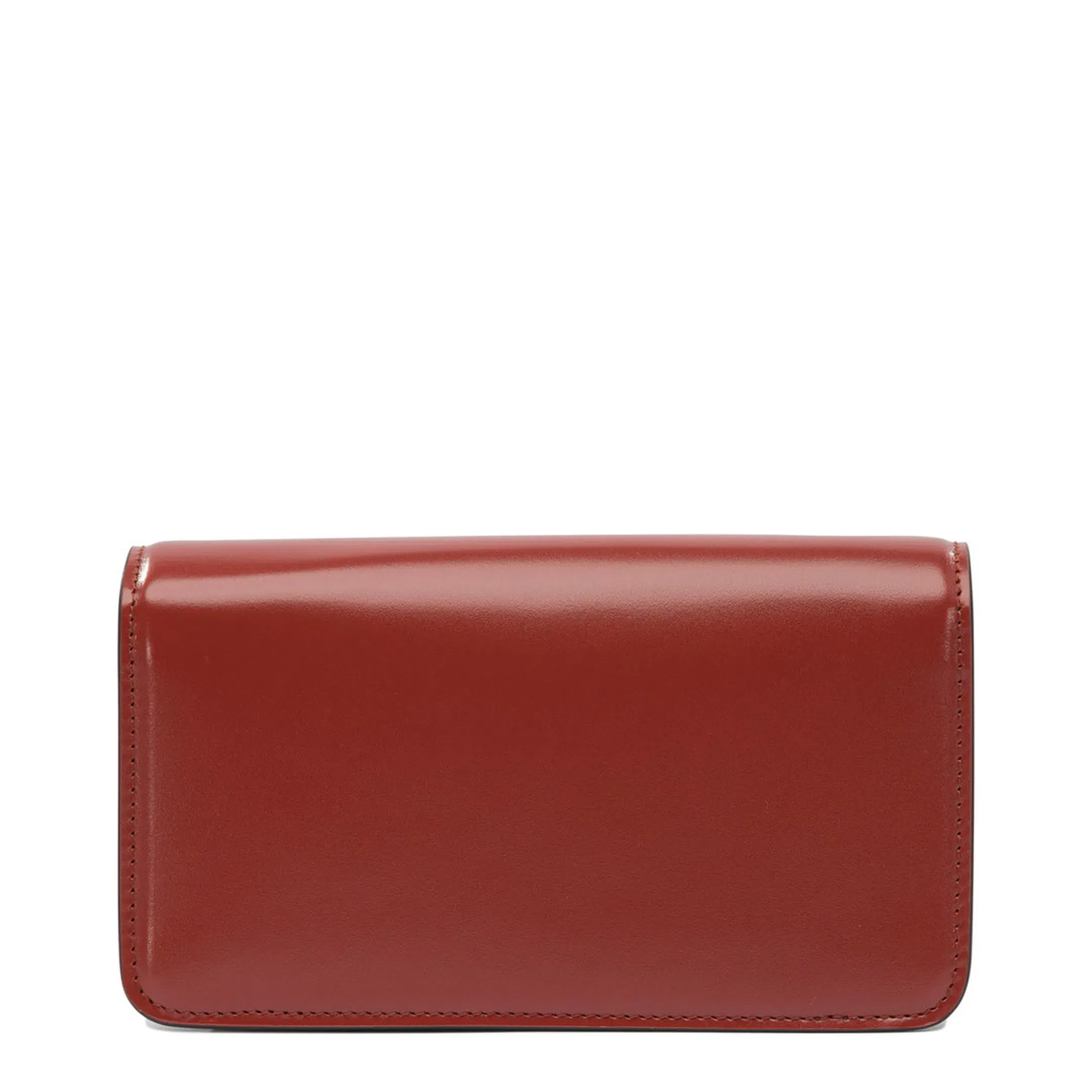 Red Foldover Top Crossbody Bag