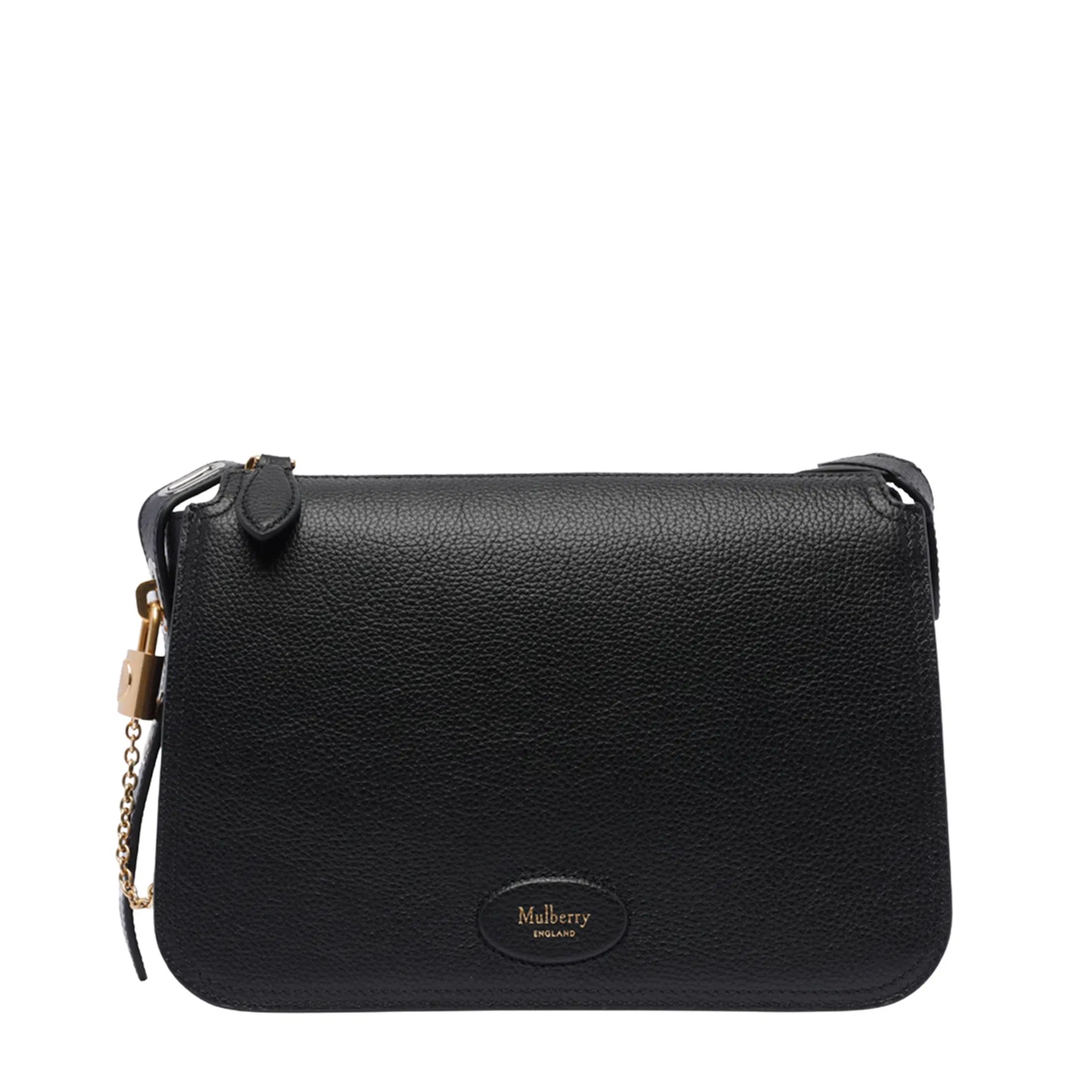 Billie Small Leather Crossbody Bag - Black