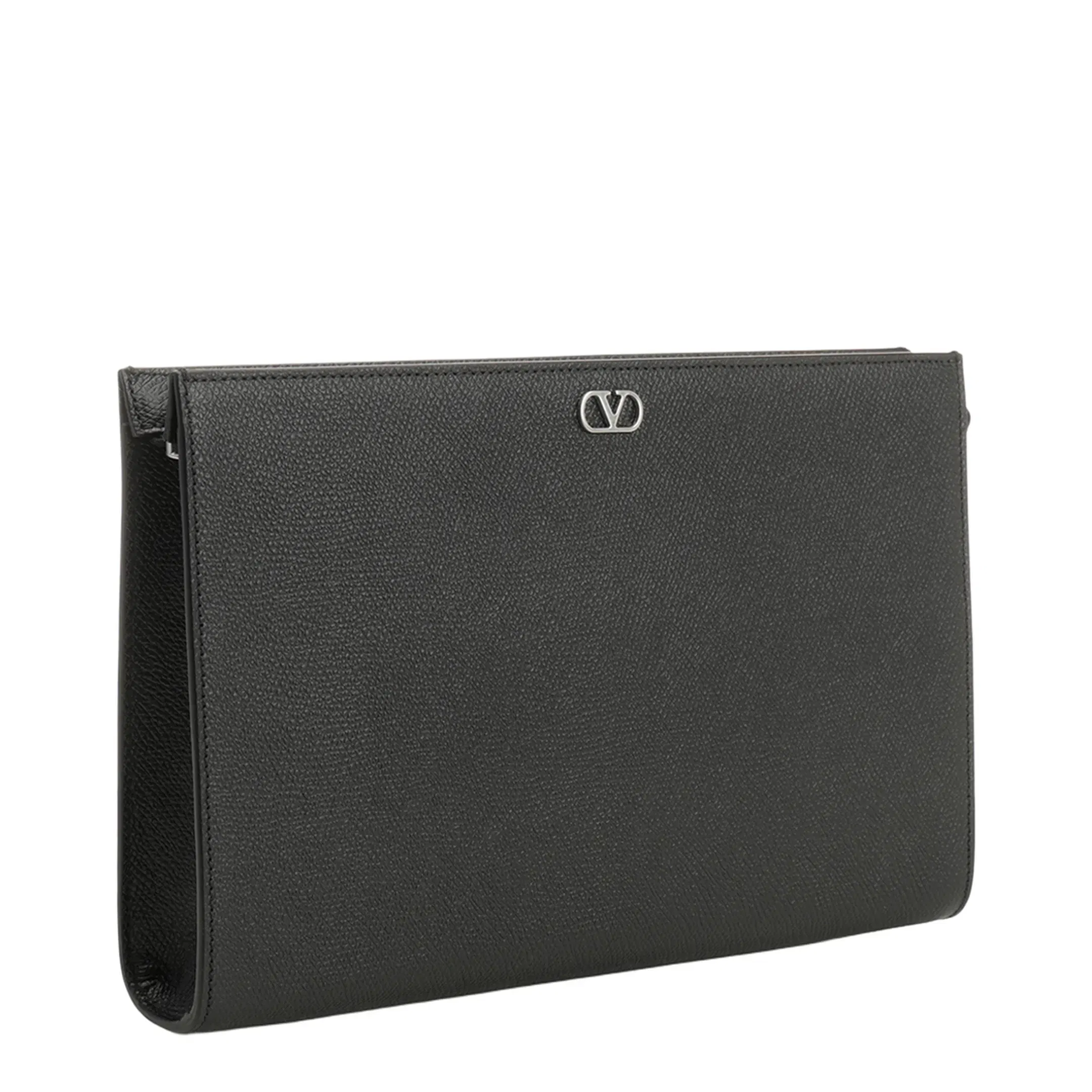 Grained Leather Pouch