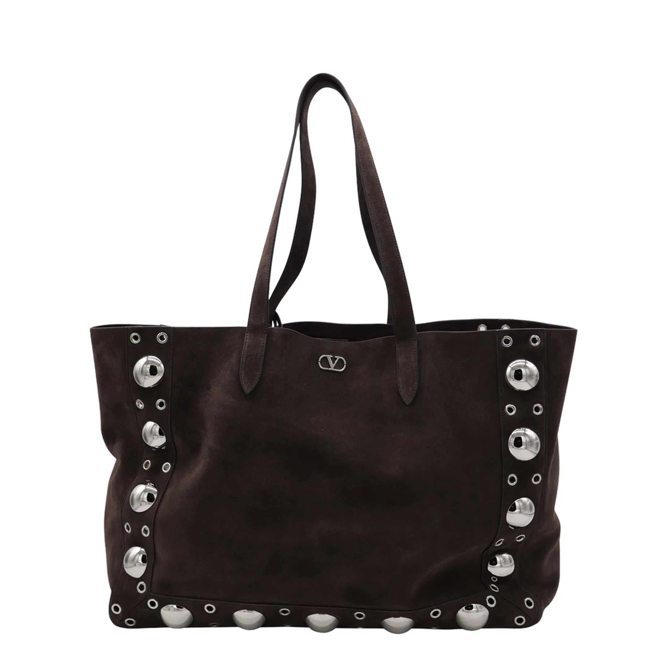 Brown Suede Shopping Bag