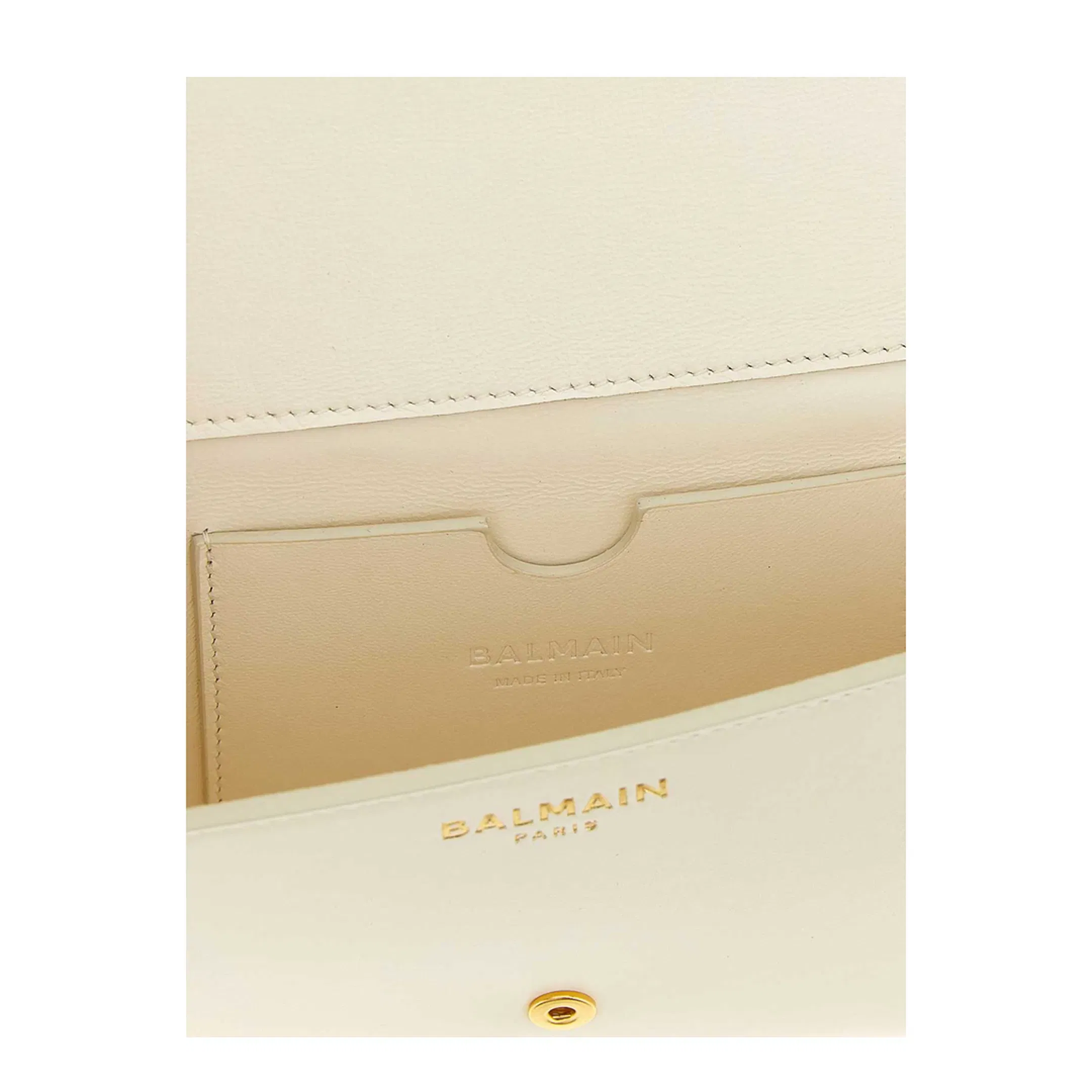 Crinkled Leather Wallet with Shuffle Chain