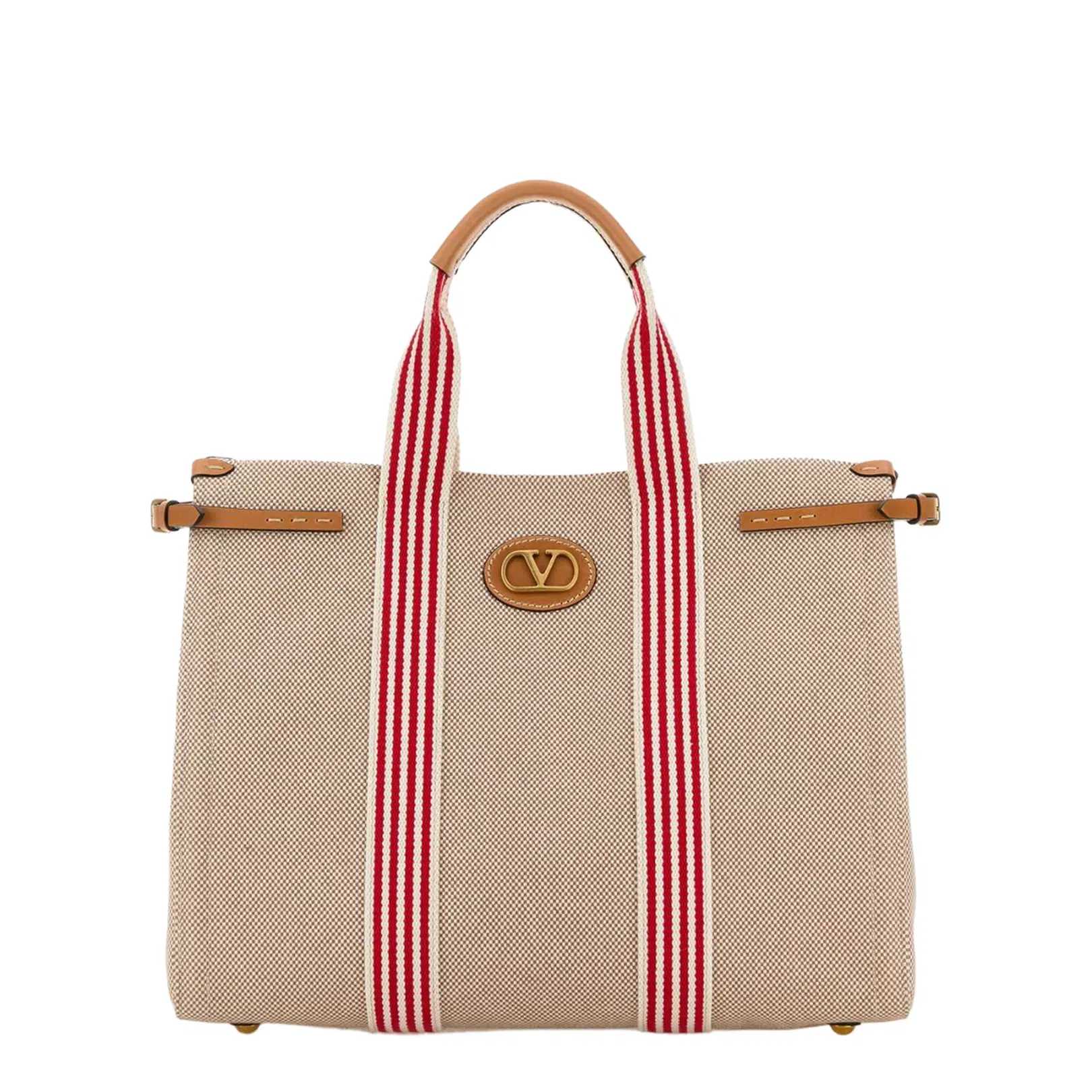 Two-tone Canvas Antibes Shopping Bag