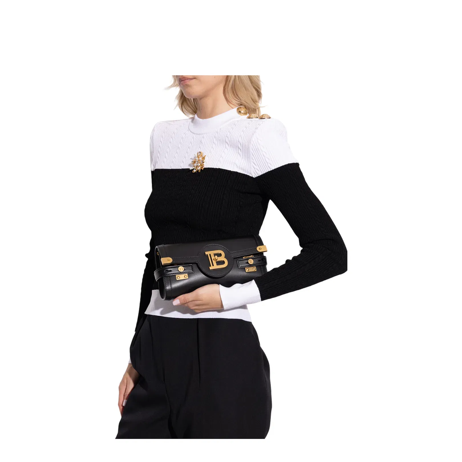 B-Buzz Pouch 23 in calfskin black