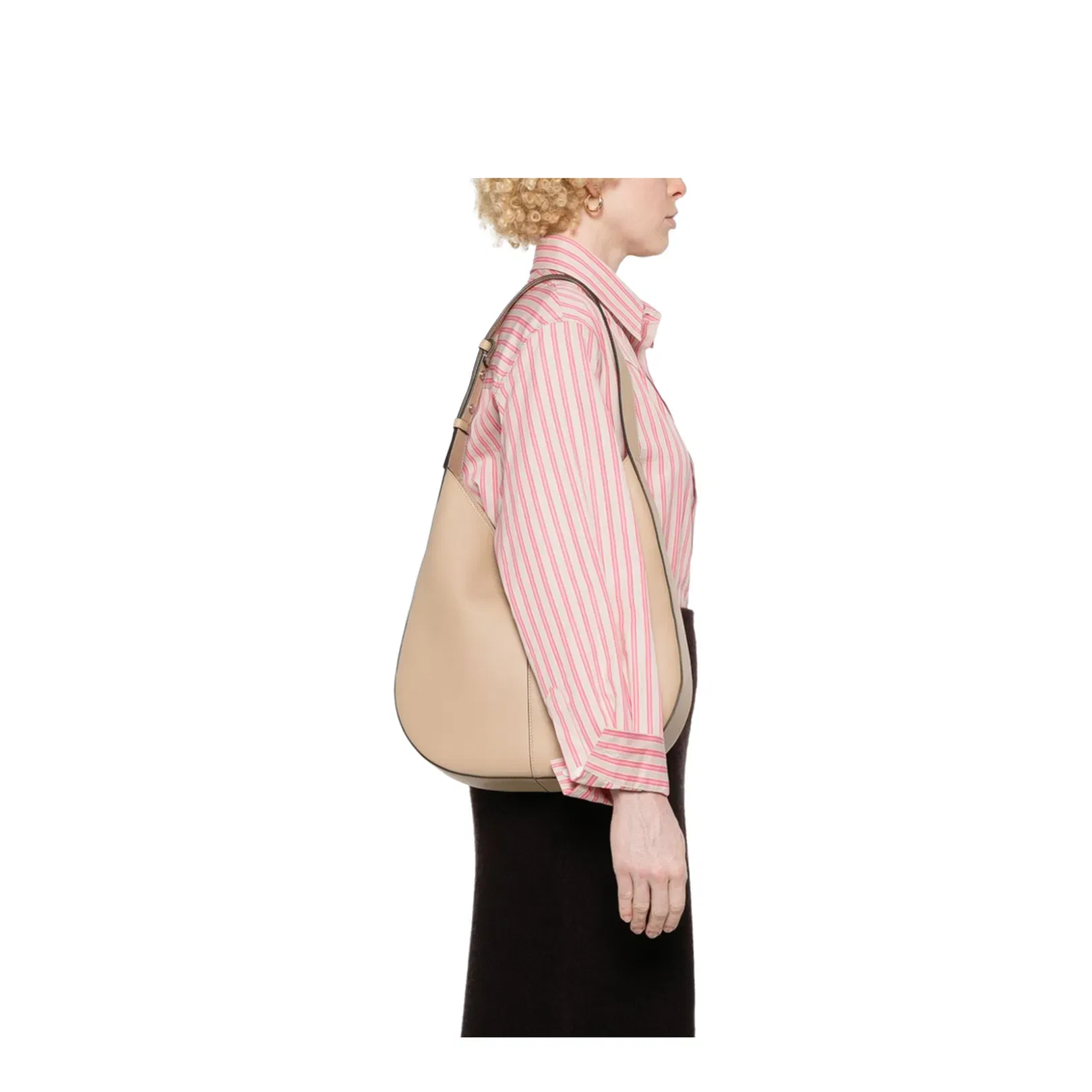 Light Beige Magnetic Adjustable Shoulder Bag
