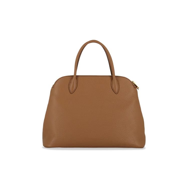 Camel Leather Shoulder Bag