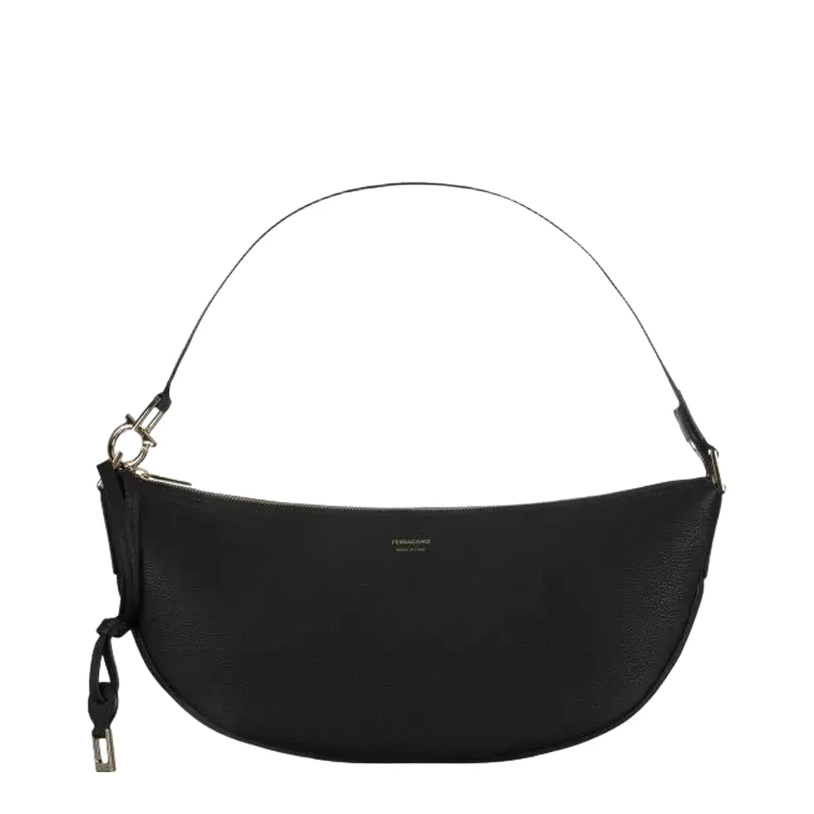 Large Black Half Moon Bag