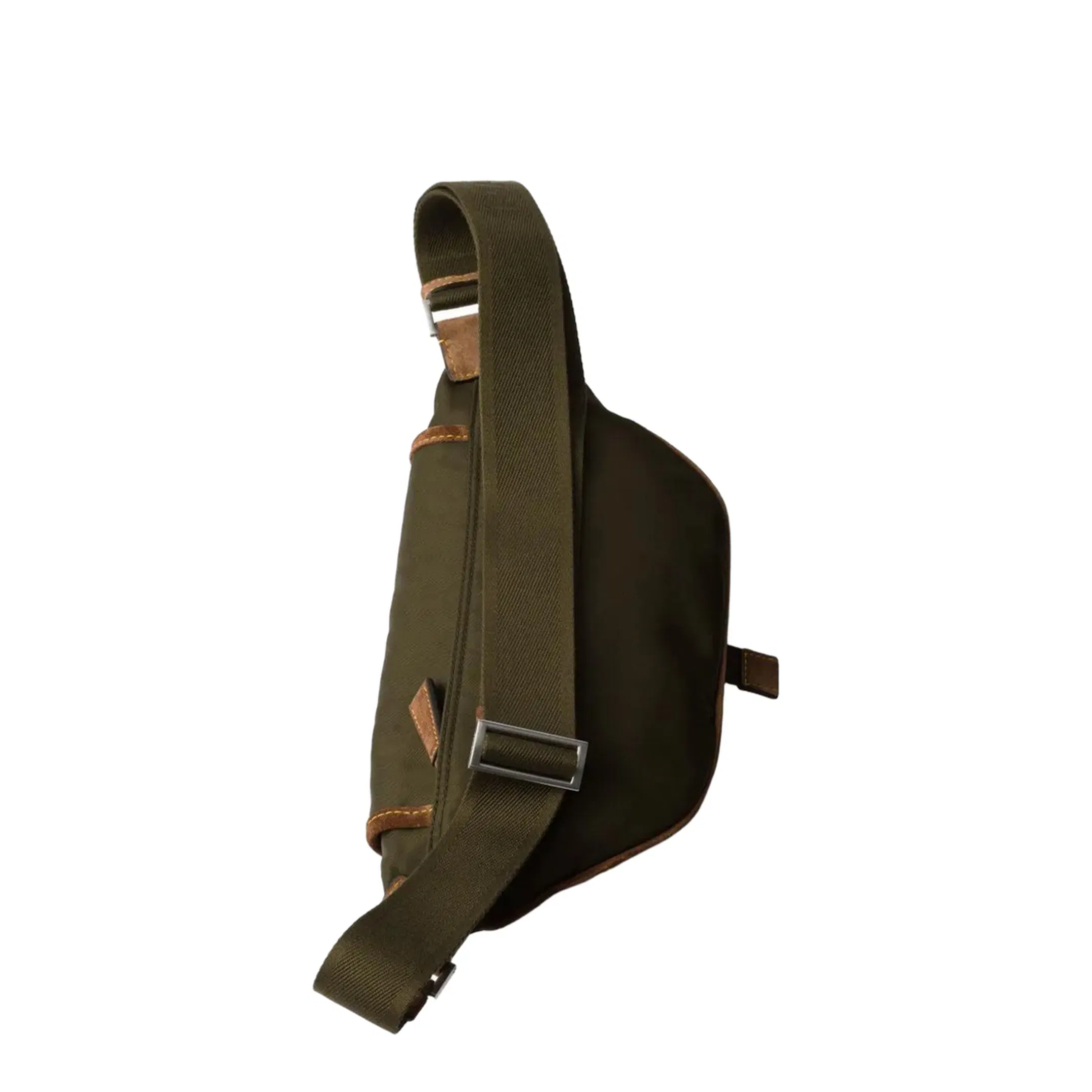 Re-Nylon and Suede Fanny Pack