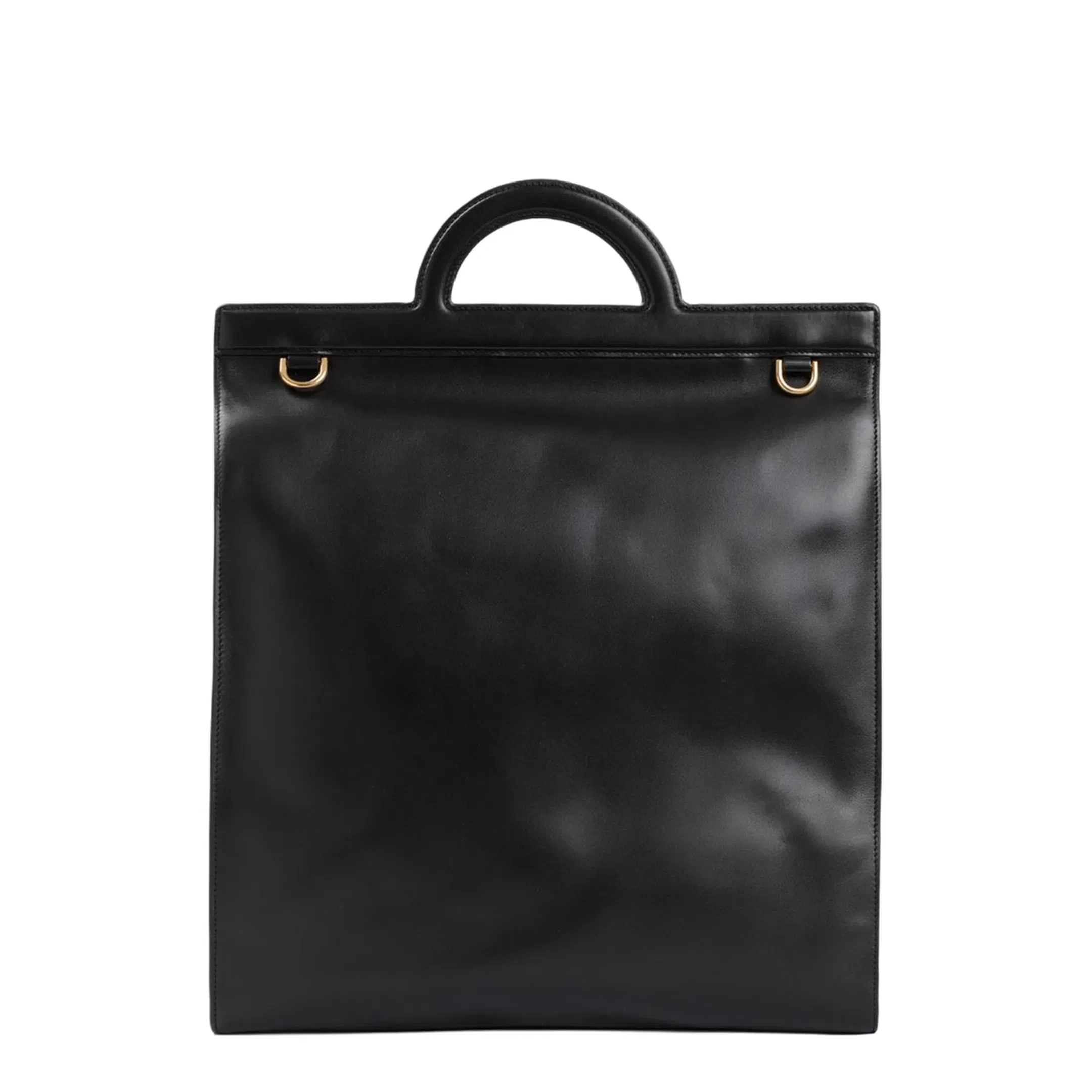 Garavani Leather Handbag with Frontal Logo Print