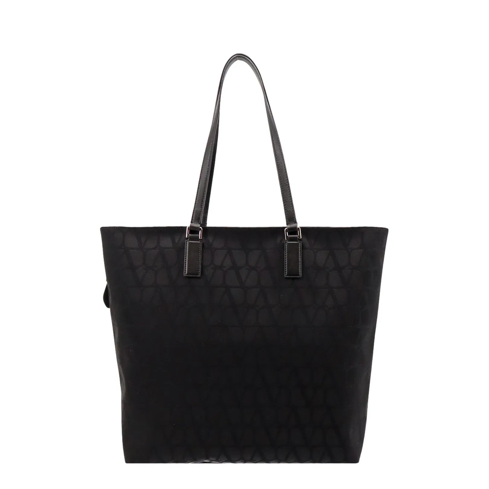 Rockstud Double Leather Tote Bag
