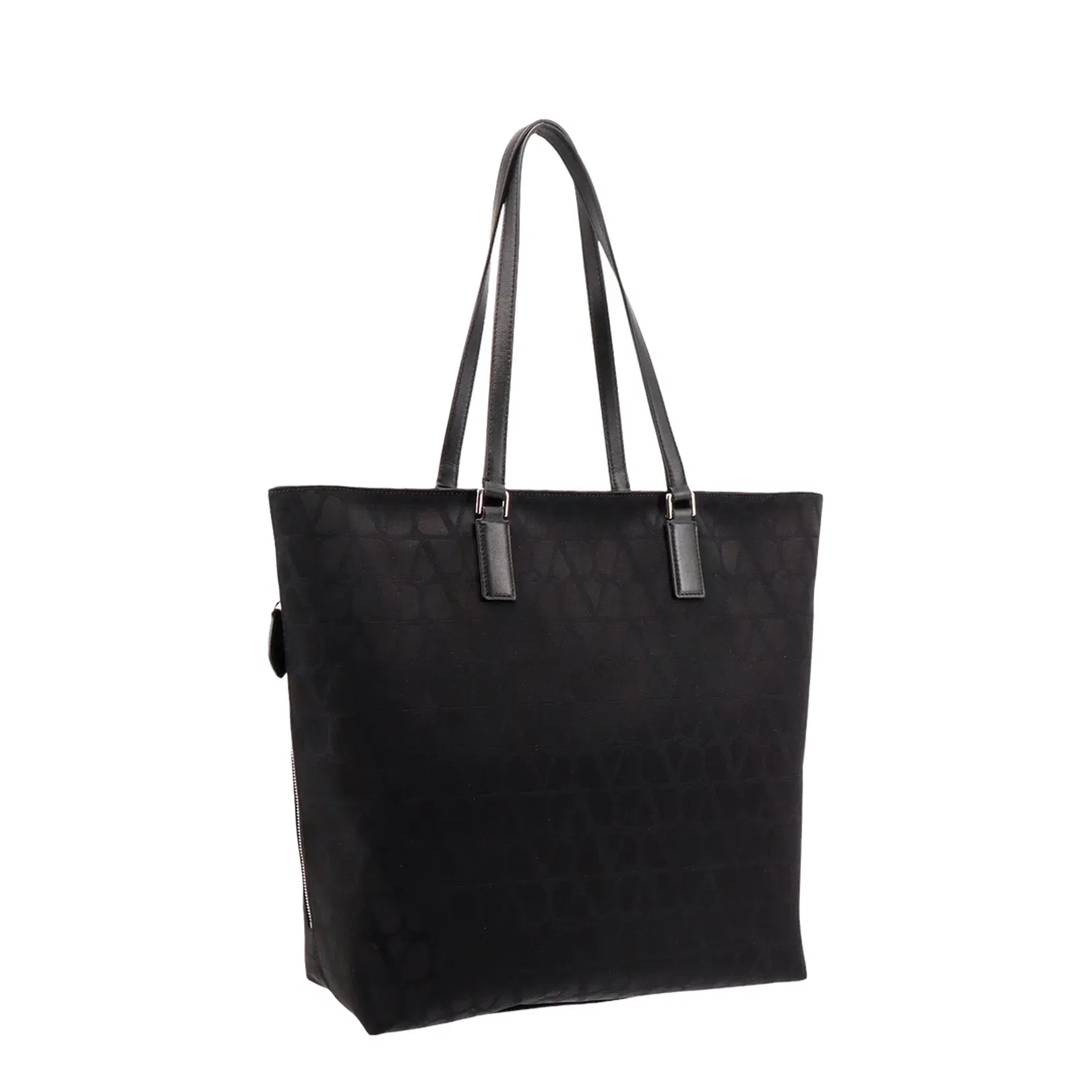 Rockstud Double Leather Tote Bag