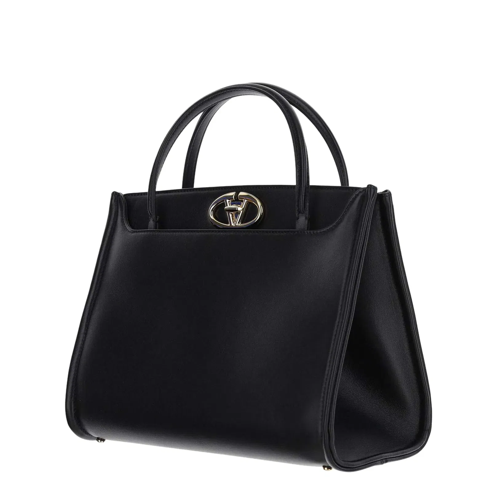 Garavani Black Small VLOGO Locker Leather