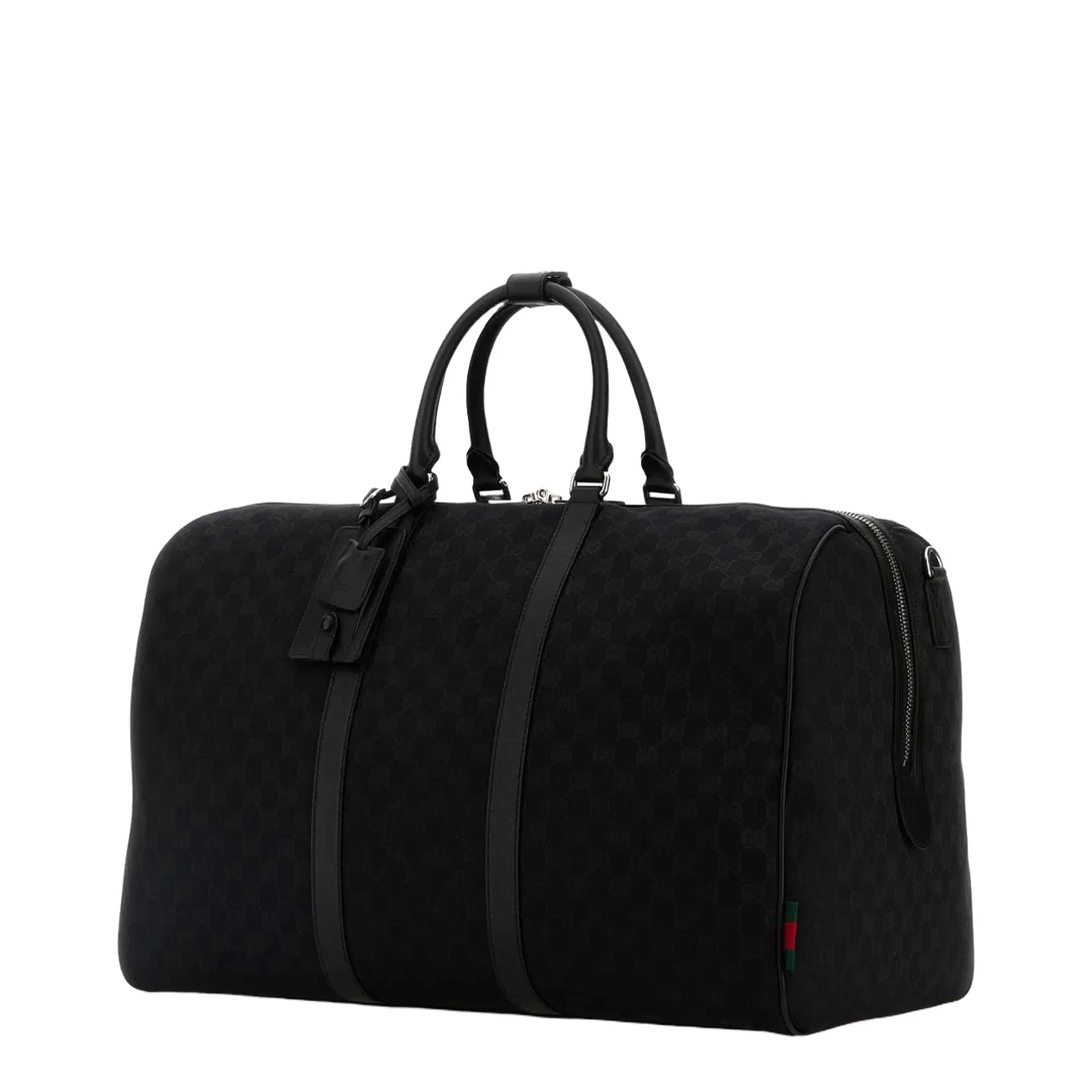 GG Canvas Large Duffel Bags - Black