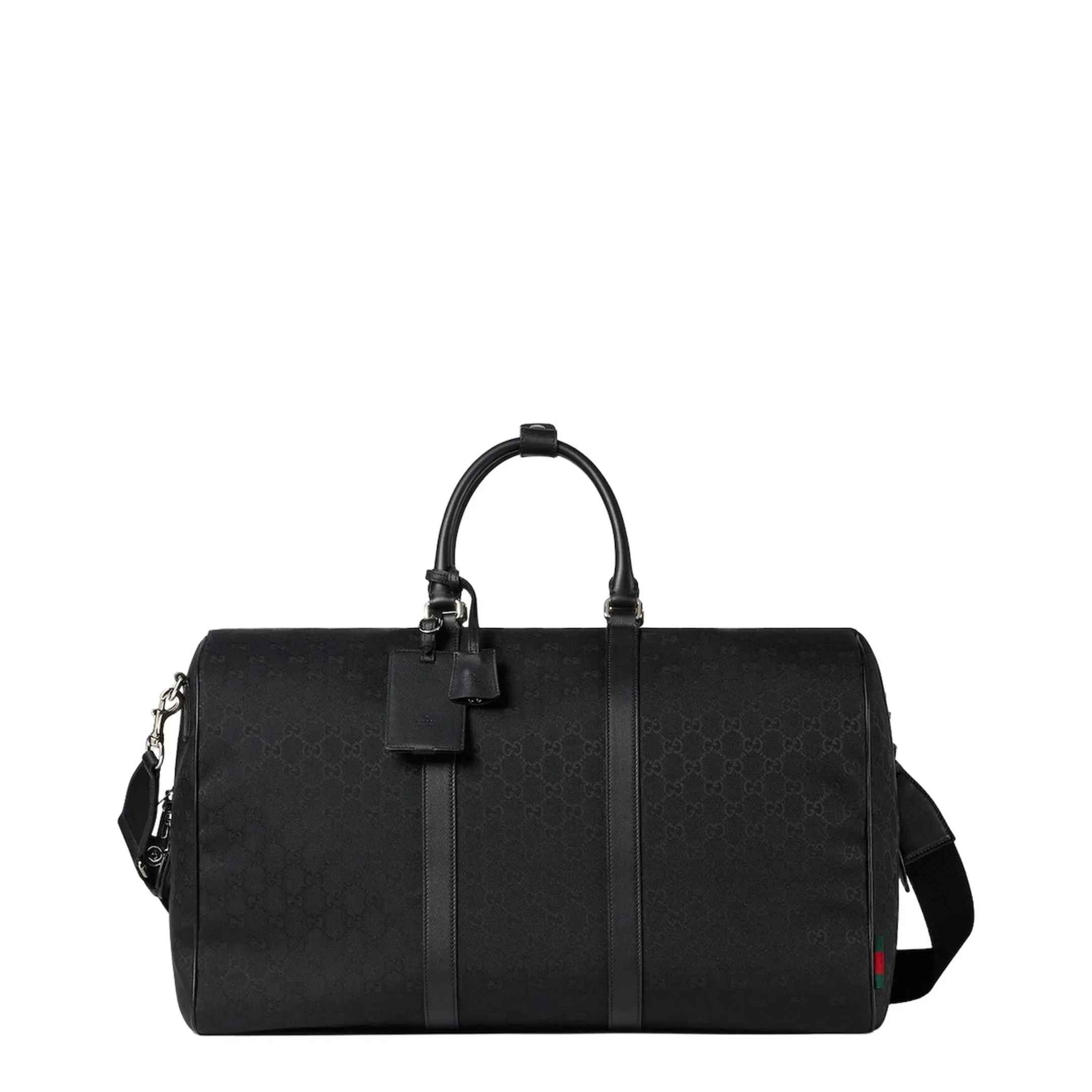 GG Canvas Large Duffel Bags - Black