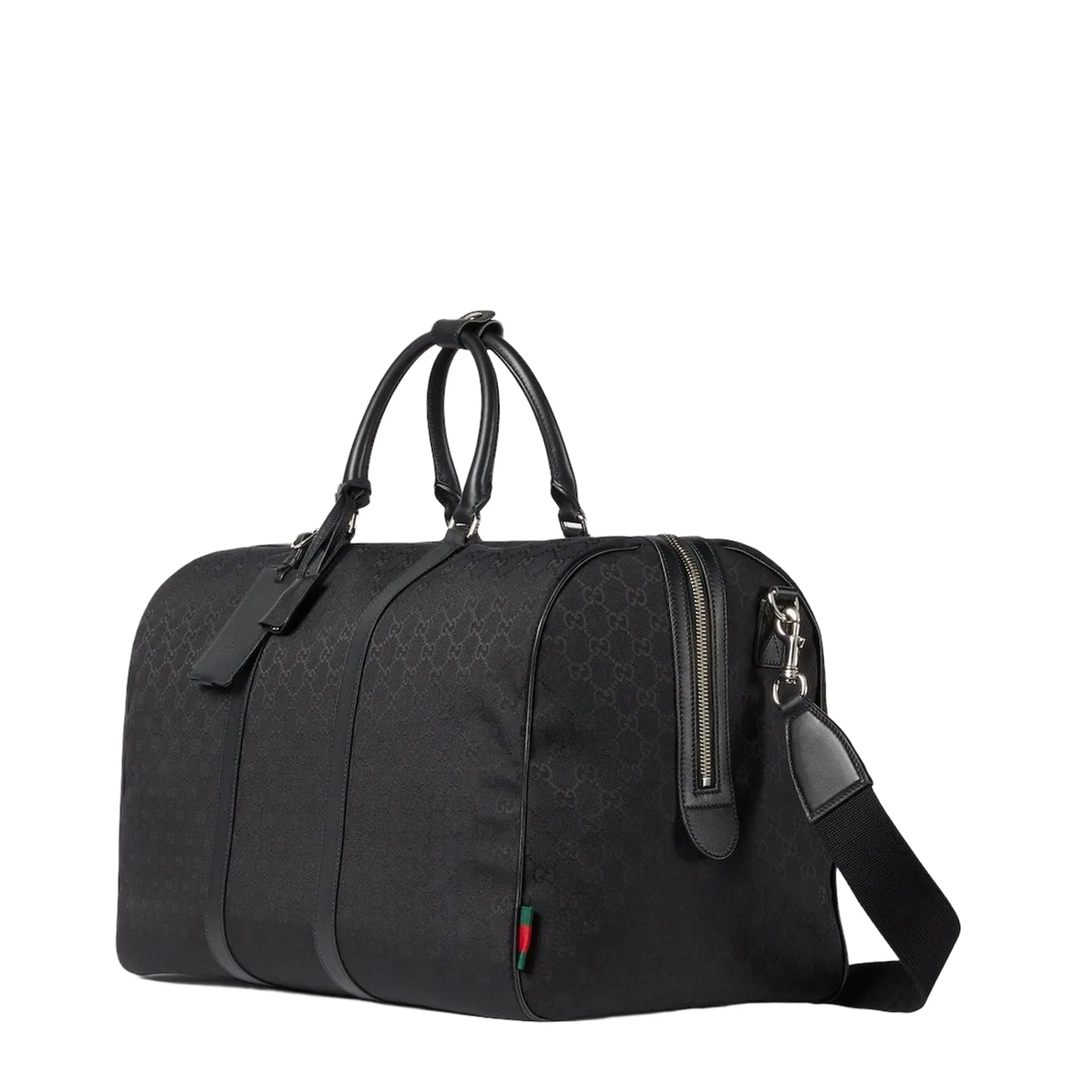GG Canvas Large Duffel Bags - Black