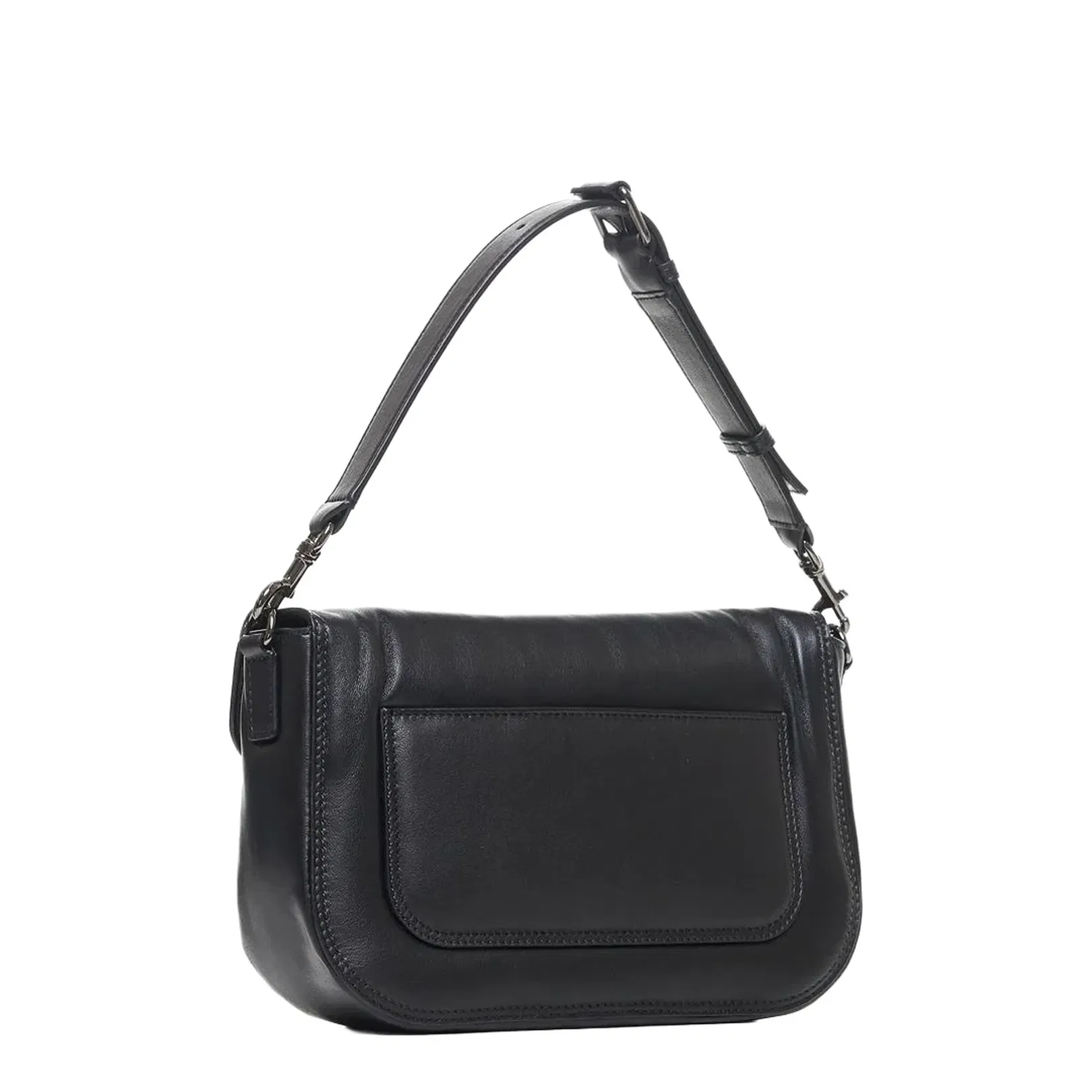 Black Nappa Leather Shoulder Bag