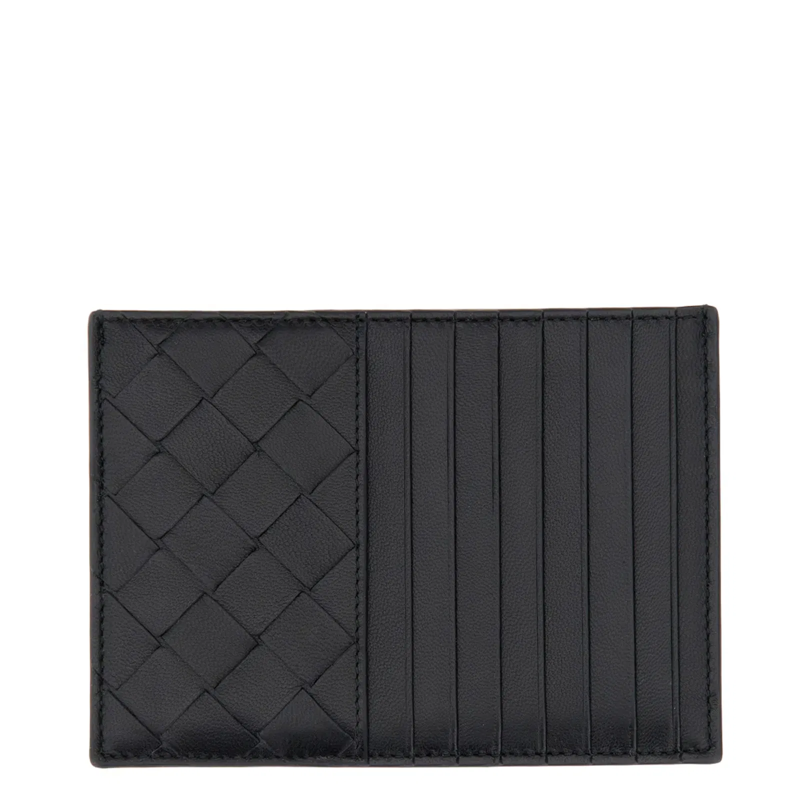 Intrecciato Card Case with Coin Case
