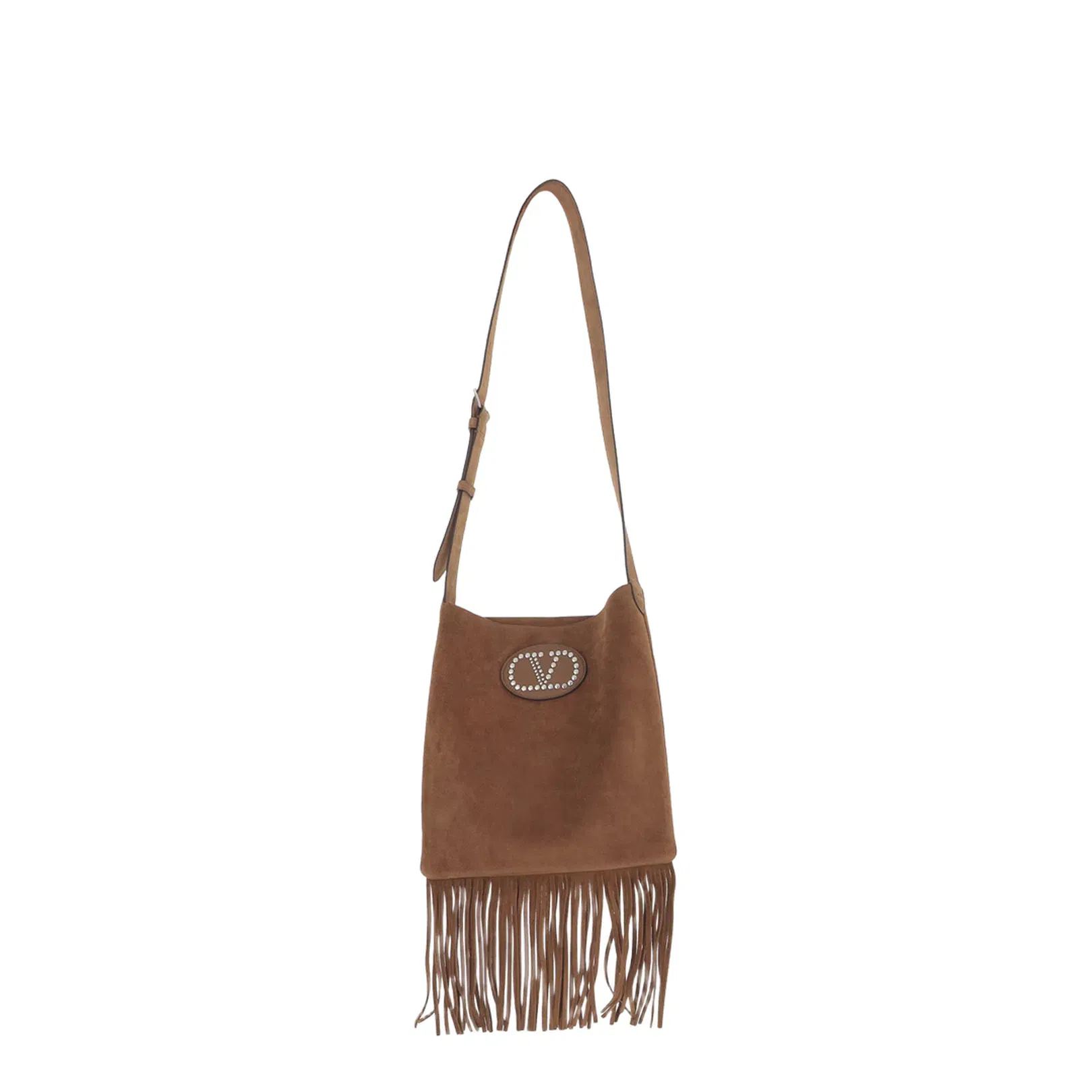 Brown Suede Shoulder Bag