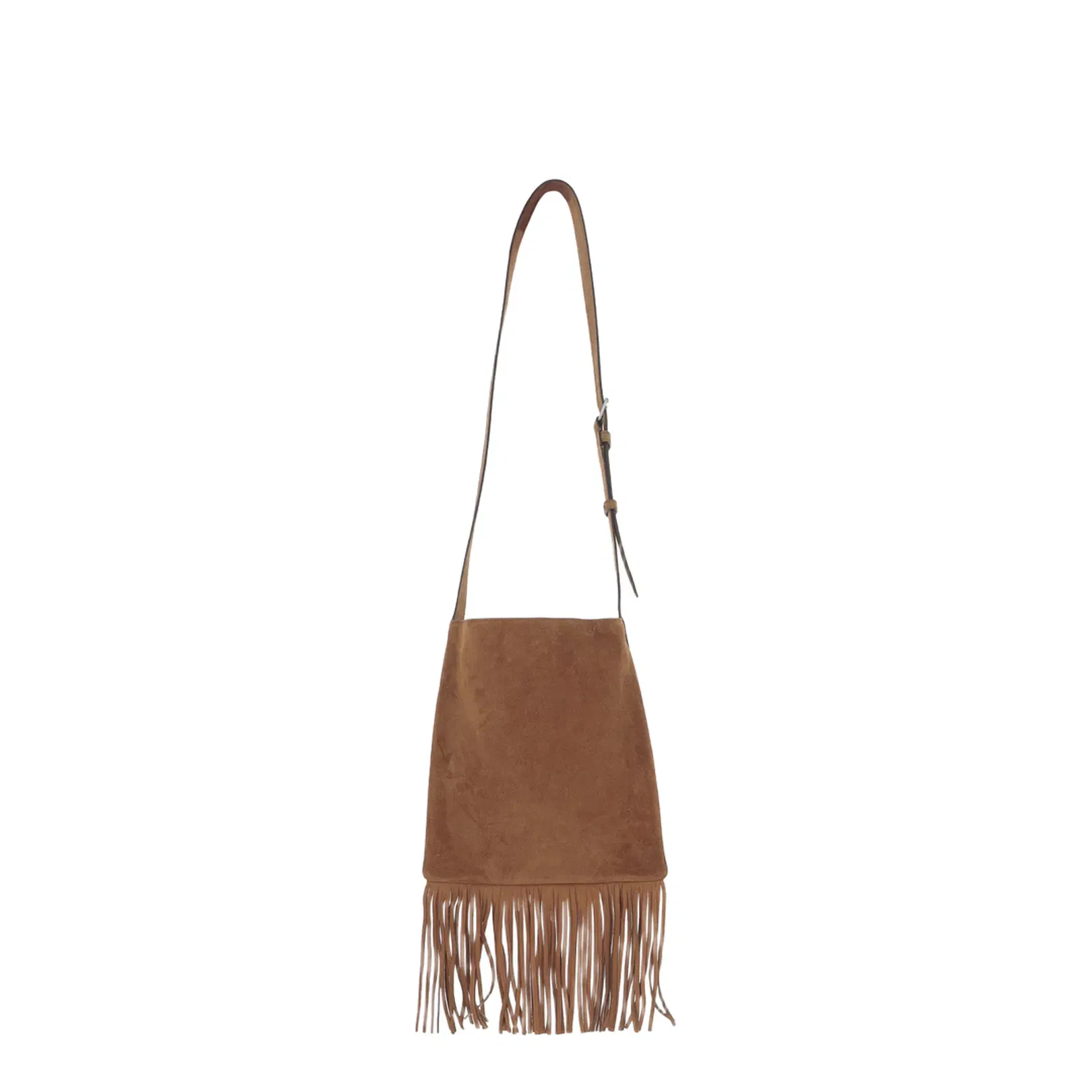 Brown Suede Shoulder Bag