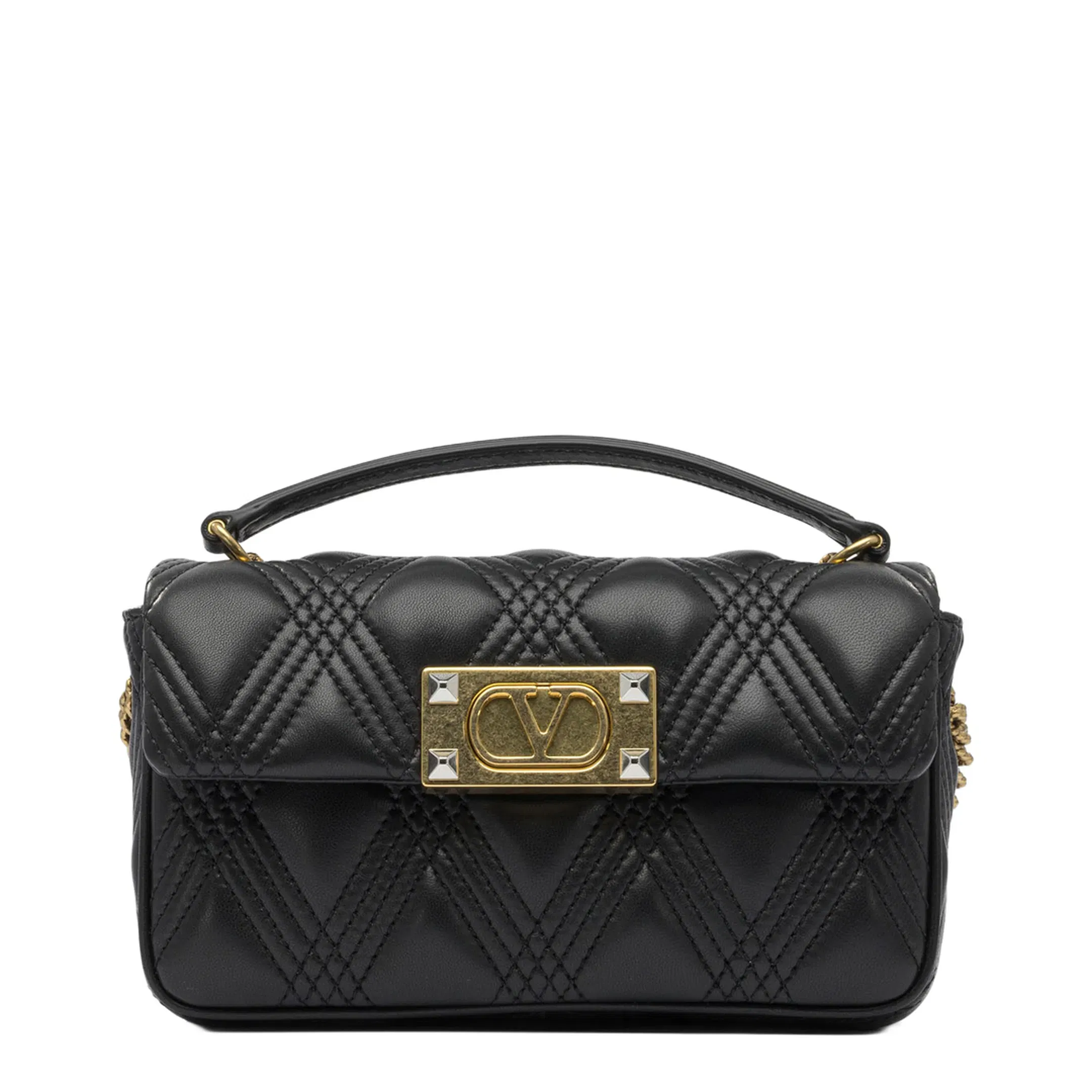 Garavani Small Shoulder Bag Quiltie 67 Black