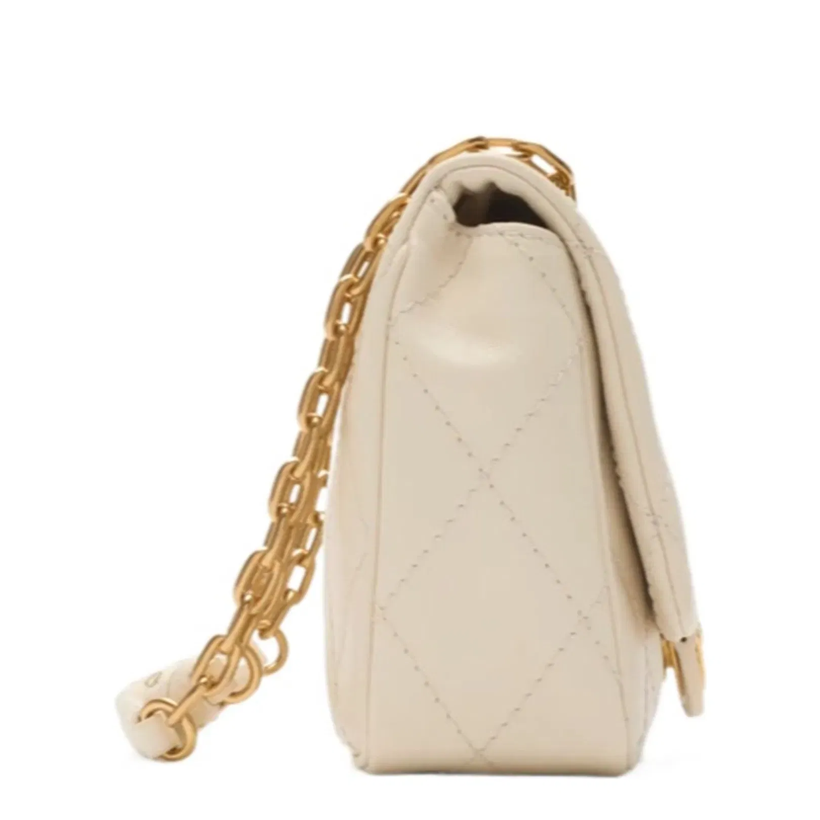 Small Strand Bag Leather Cream