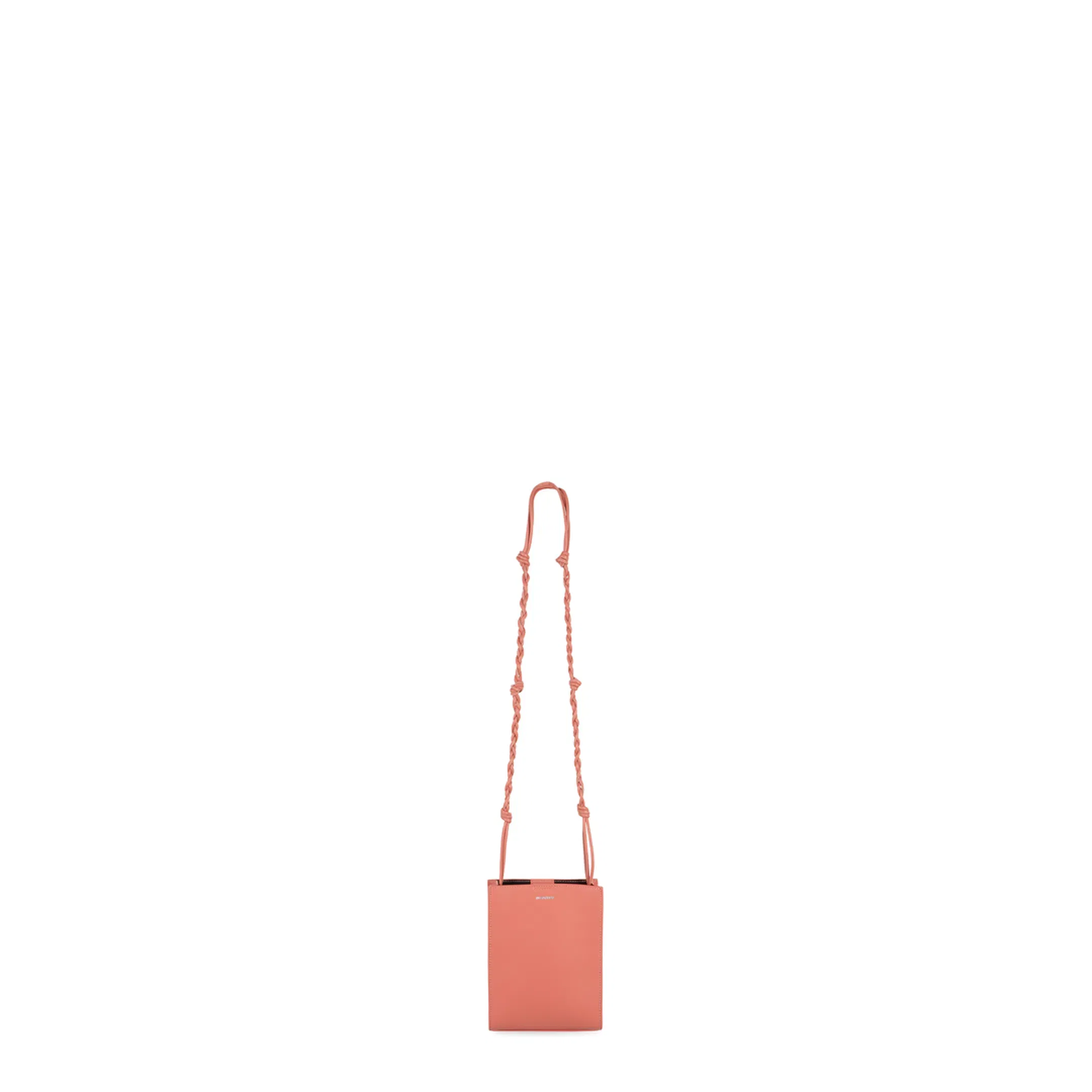 Pink Leather Small Tangle Shoulder Bag