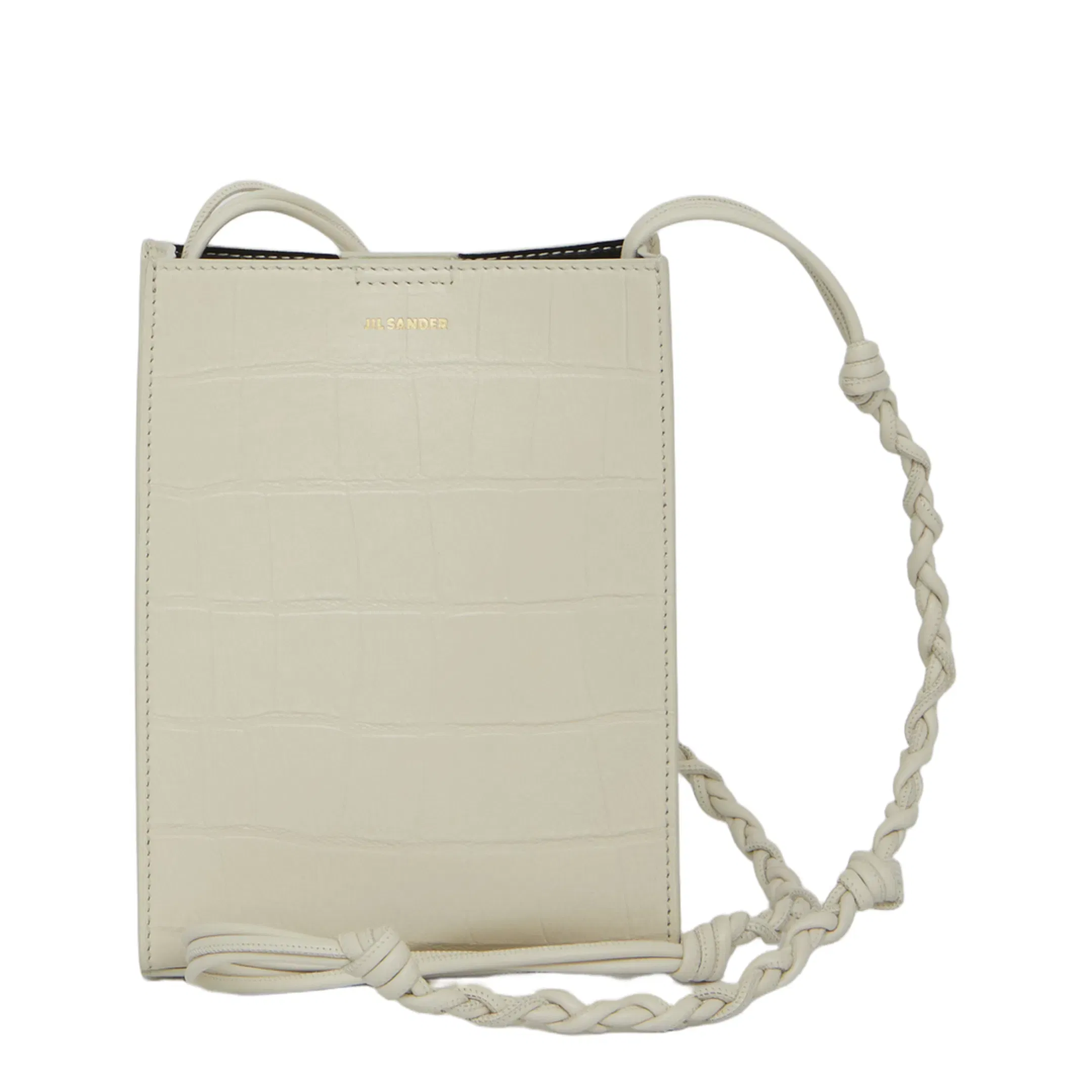 Leather Bag with Hand Knotted Strap
