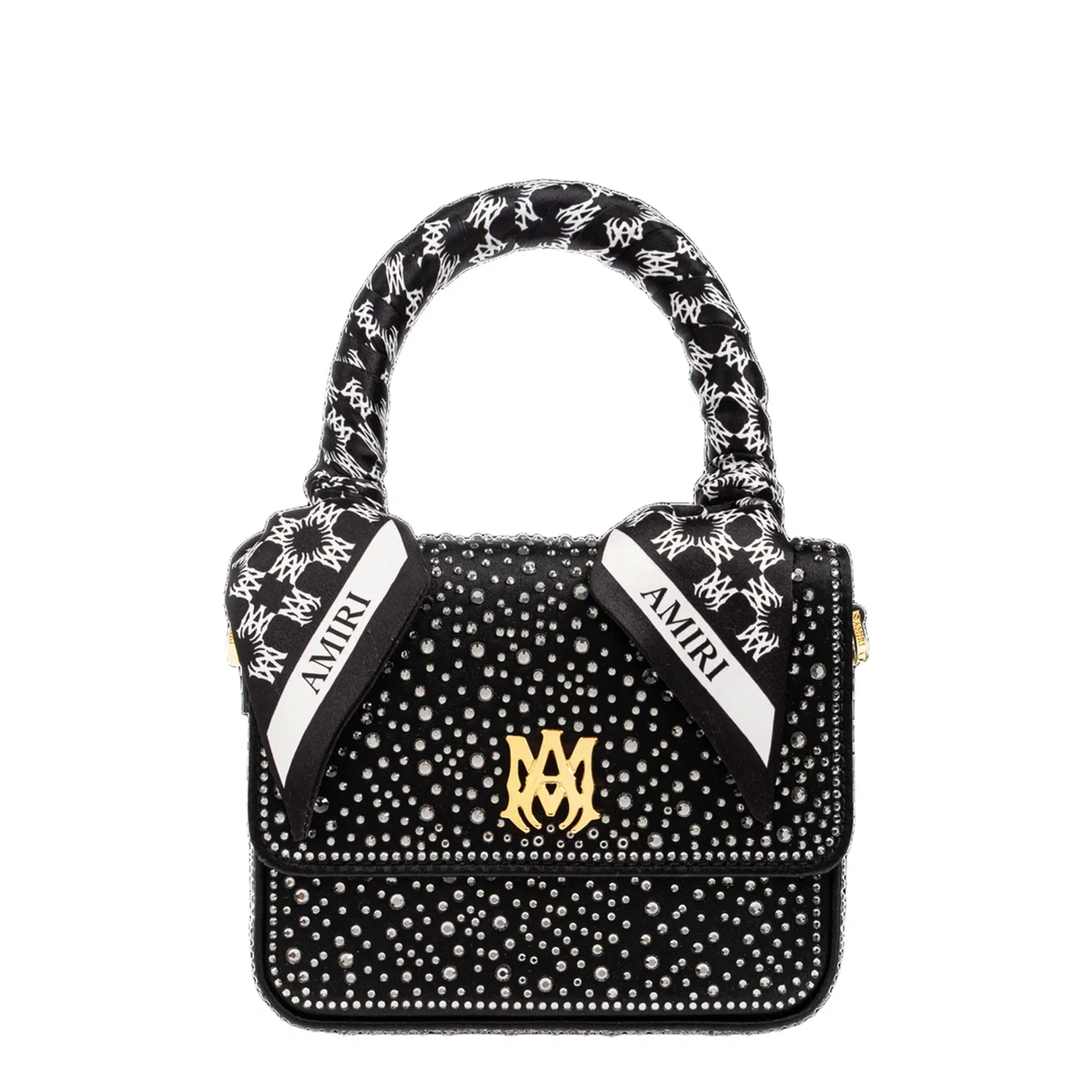 Handbag with Shimmering Crystals