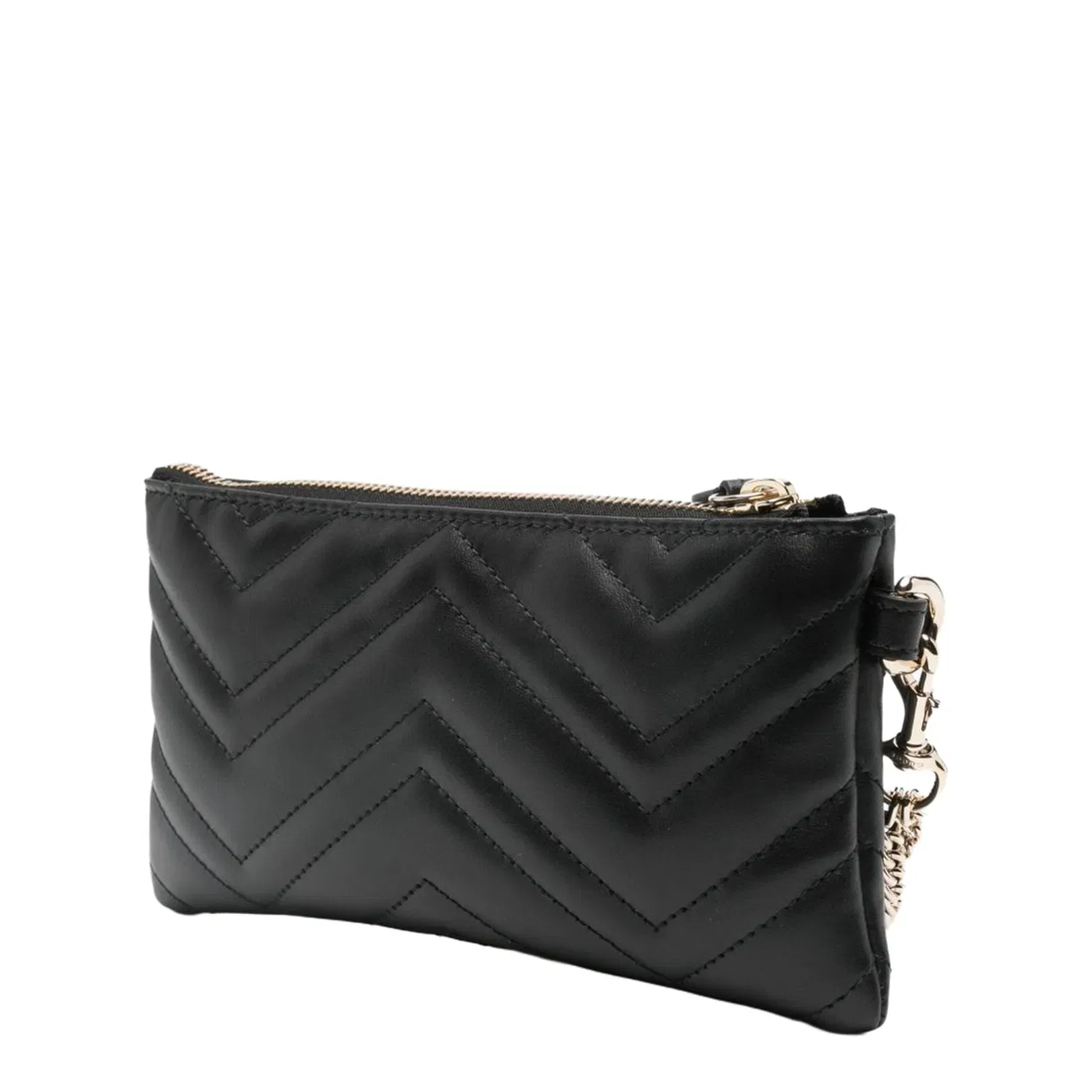 GG Marmont Small Leather Pouch - Black