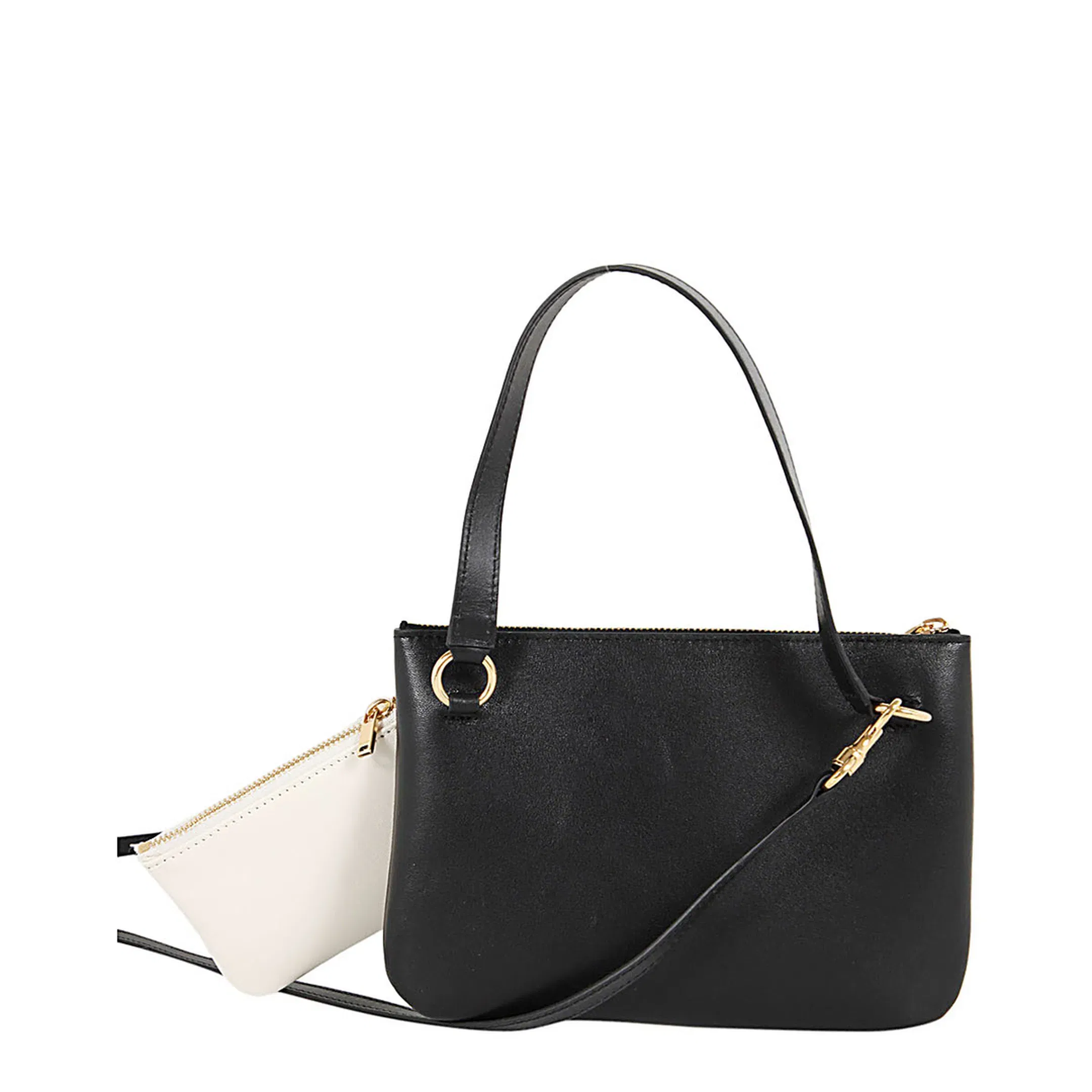 Nappa Leather Logo Print Bag