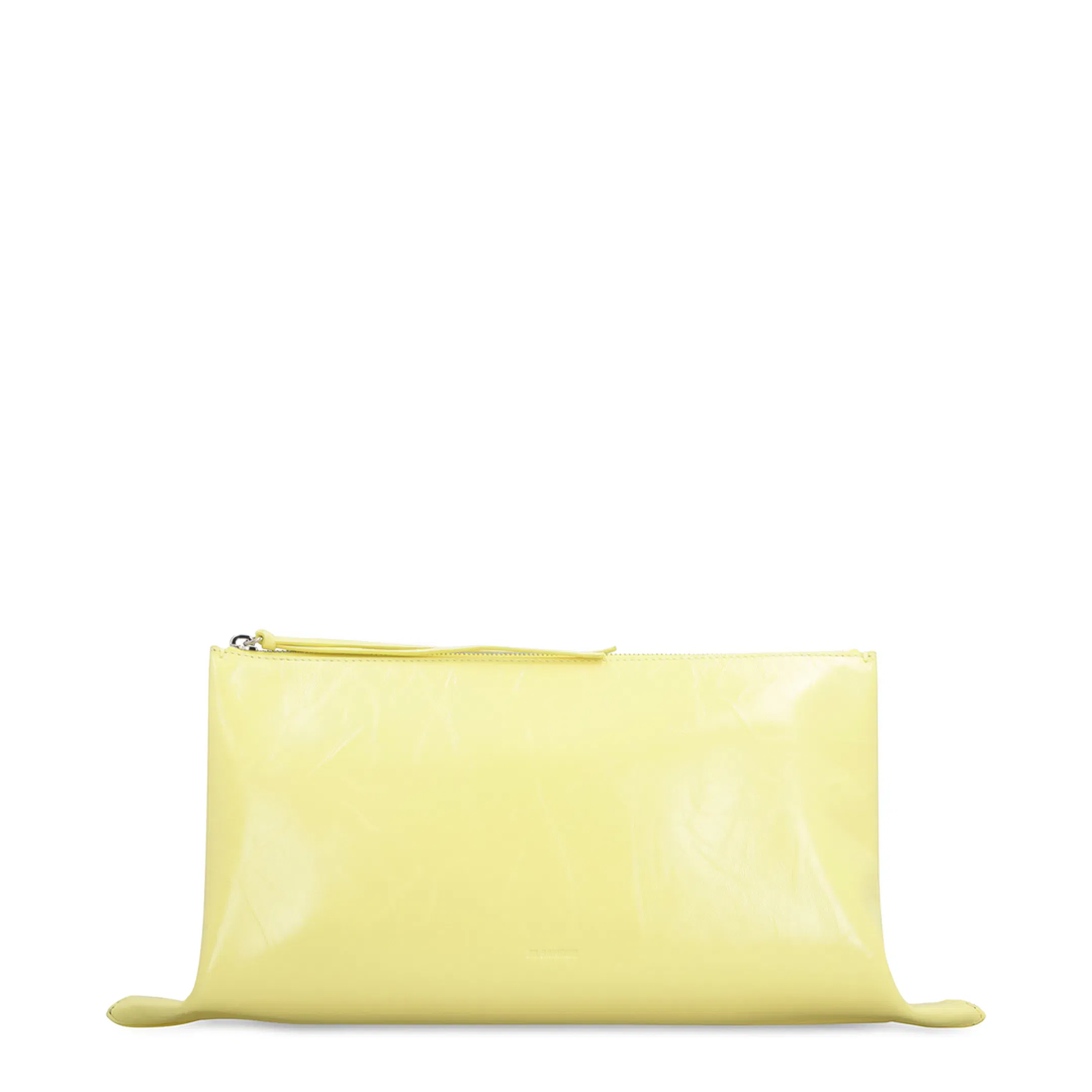 Impero Midi Leather Clutch Bag