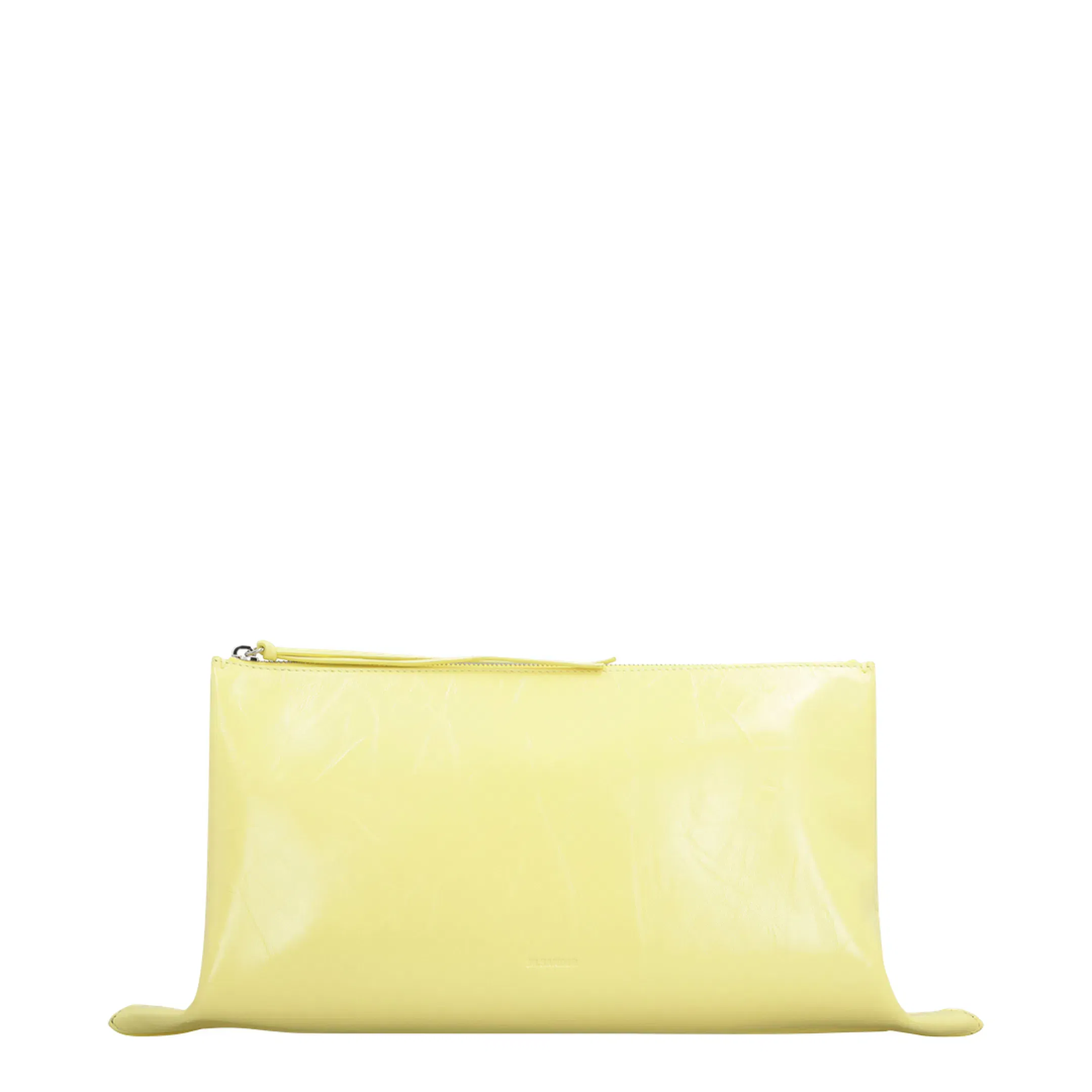 Impero Midi Leather Clutch Bag