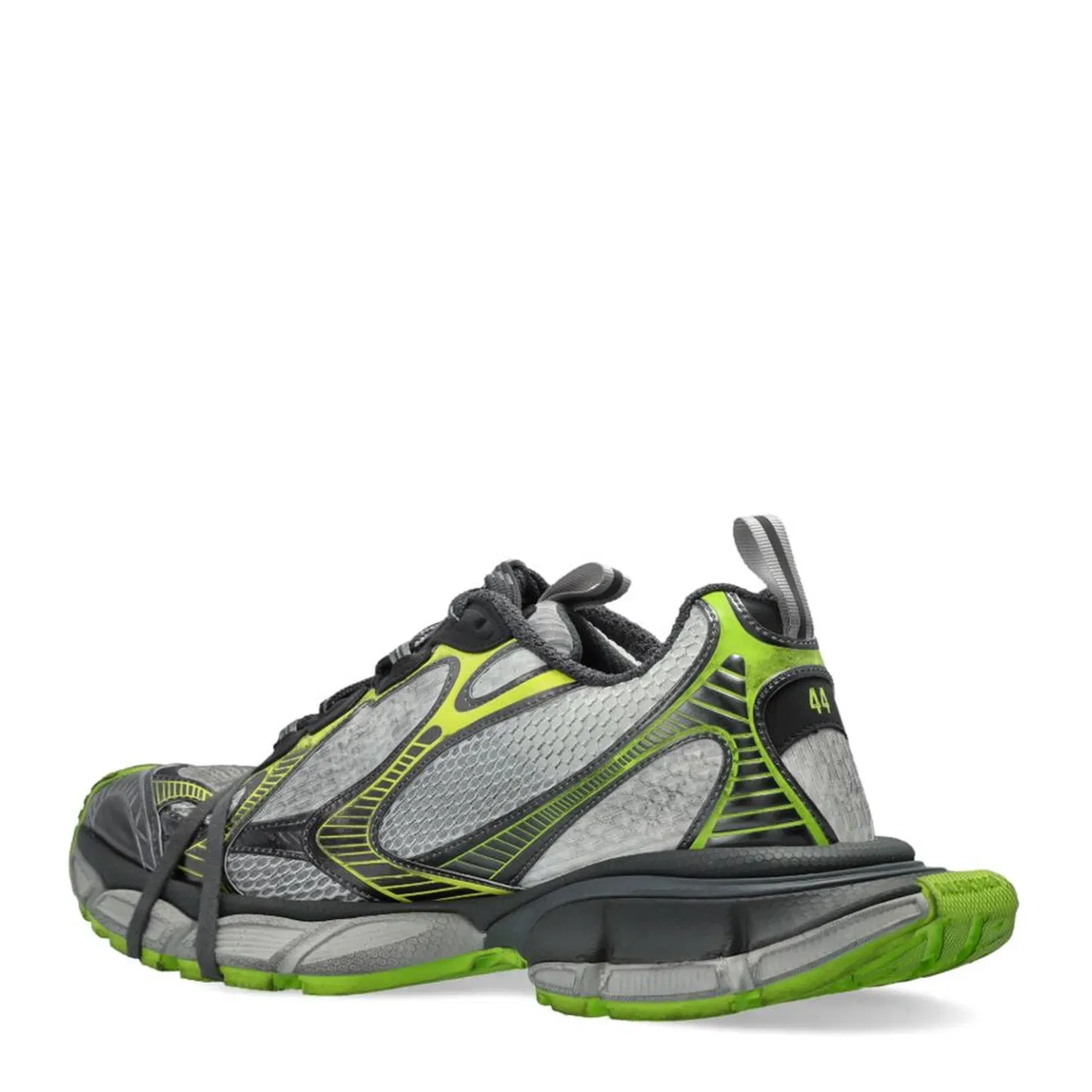 3XL Trainers in White Grey Green Yellow