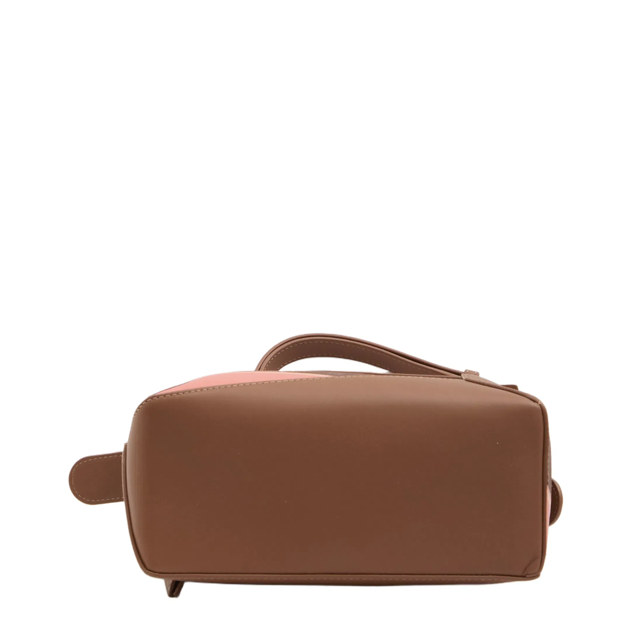Puzzle Small Calfskin Shoulder Bags - Pecan/Parrot Pink