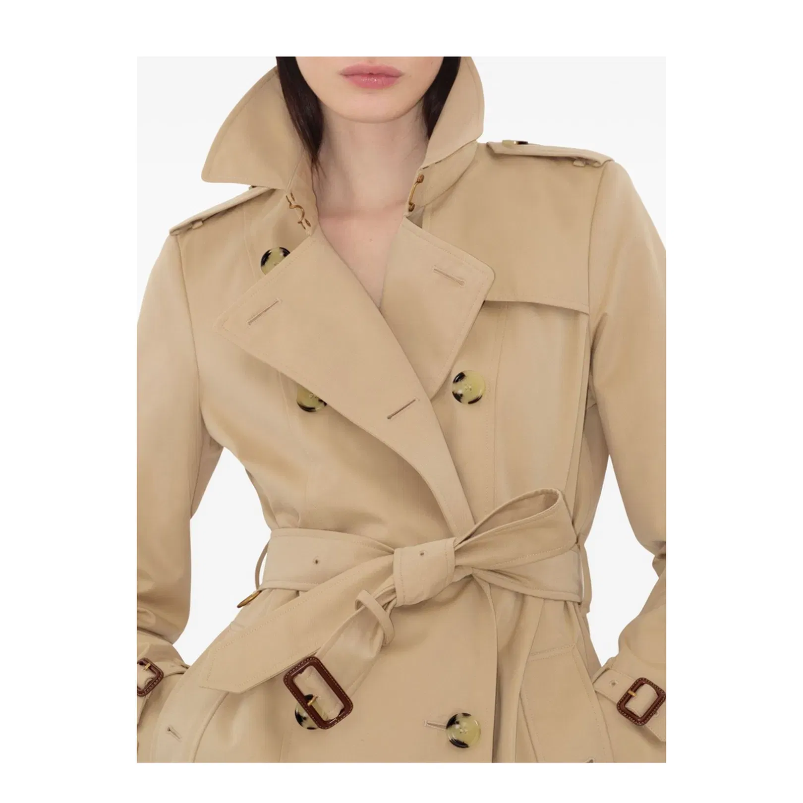 Chelsea Cotton Trench Coat - Beige