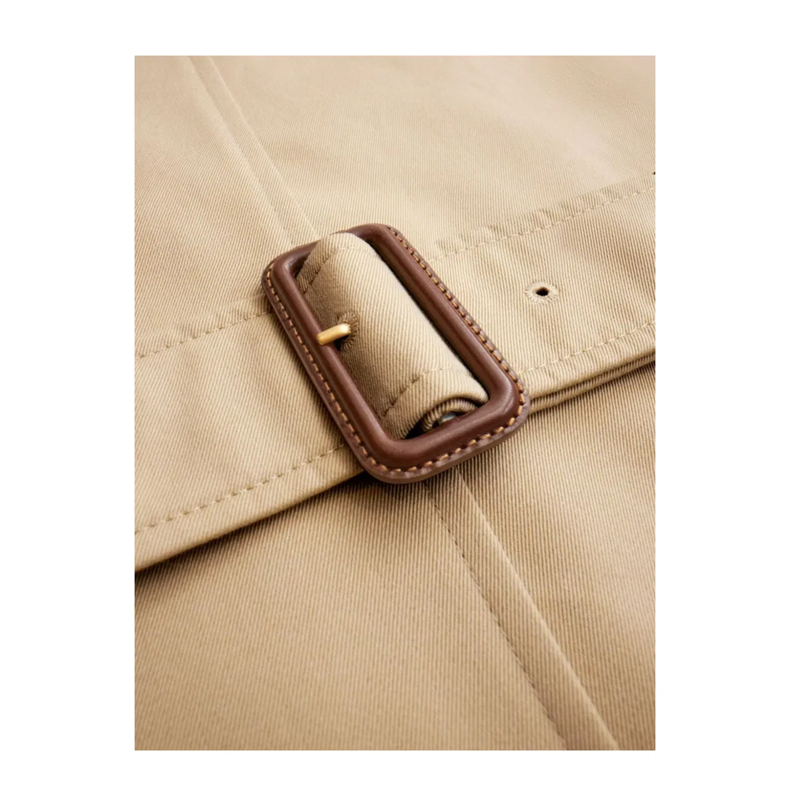 Chelsea Cotton Trench Coat - Beige