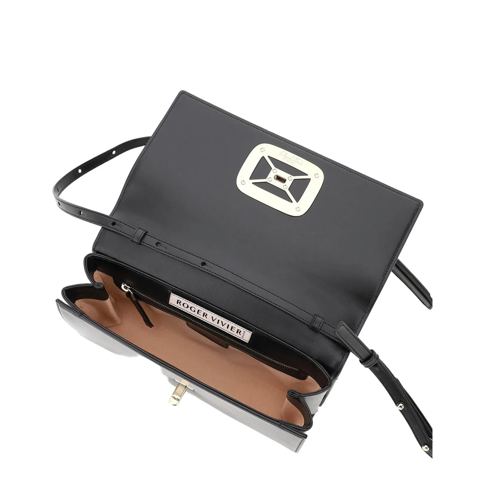 Viv' Choc Large Bag in Leather