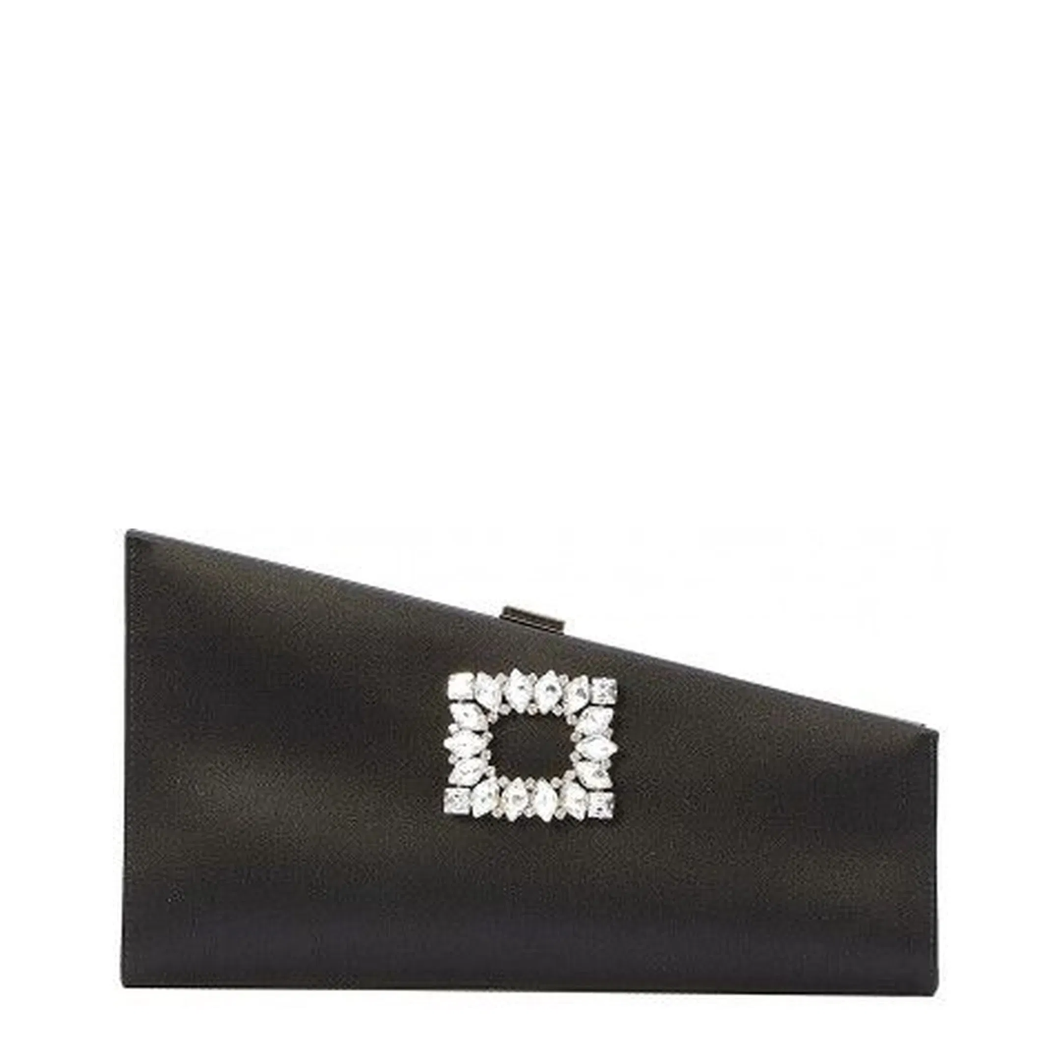 Asymmetrical Strass Buckle Clutch