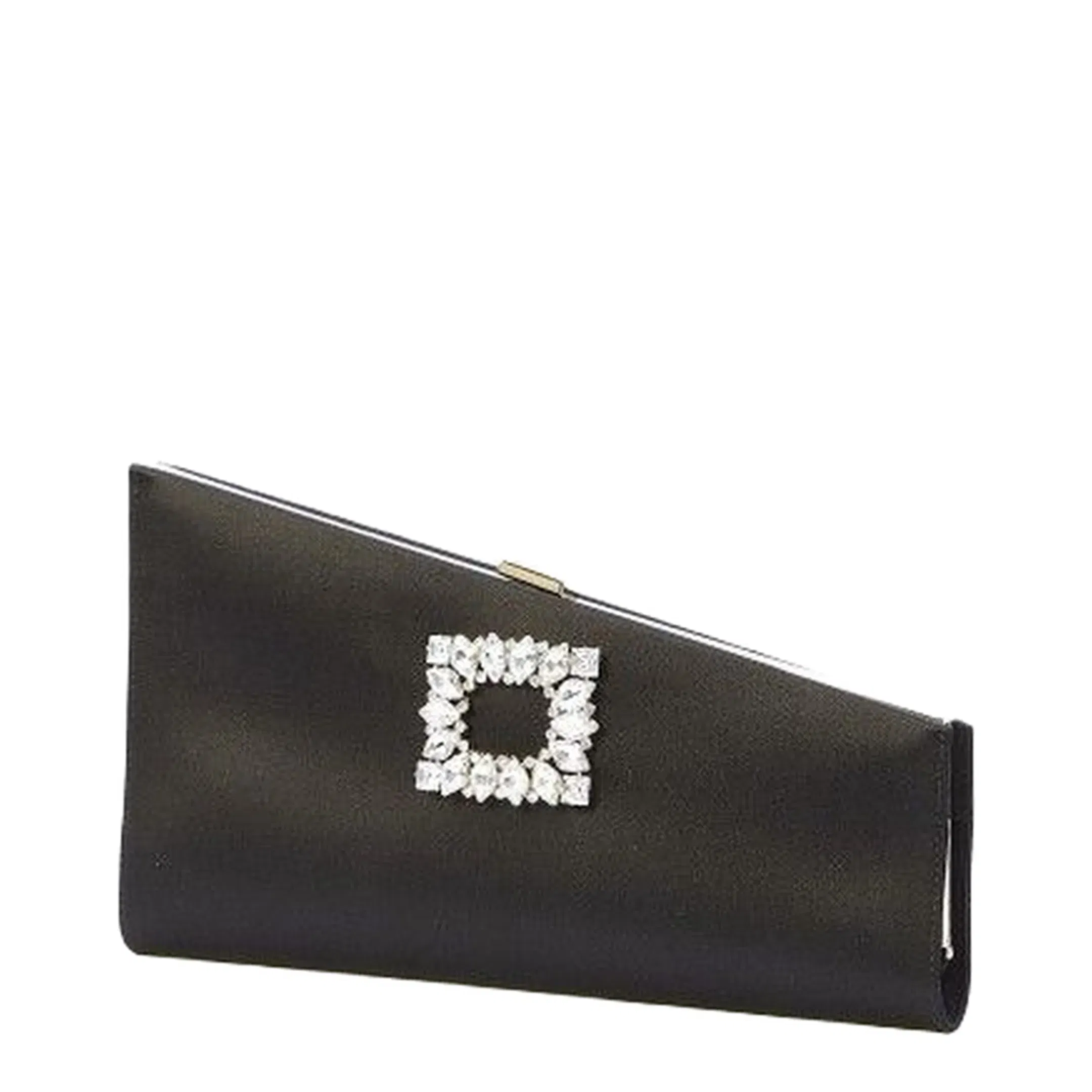 Asymmetrical Strass Buckle Clutch