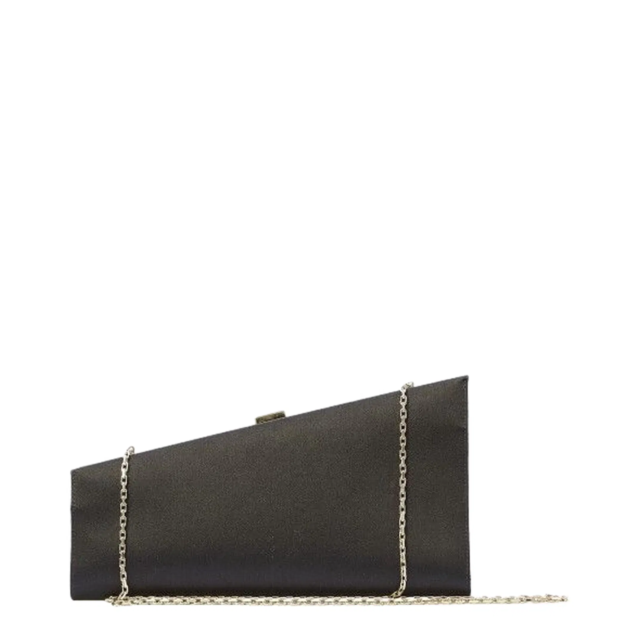 Asymmetrical Strass Buckle Clutch